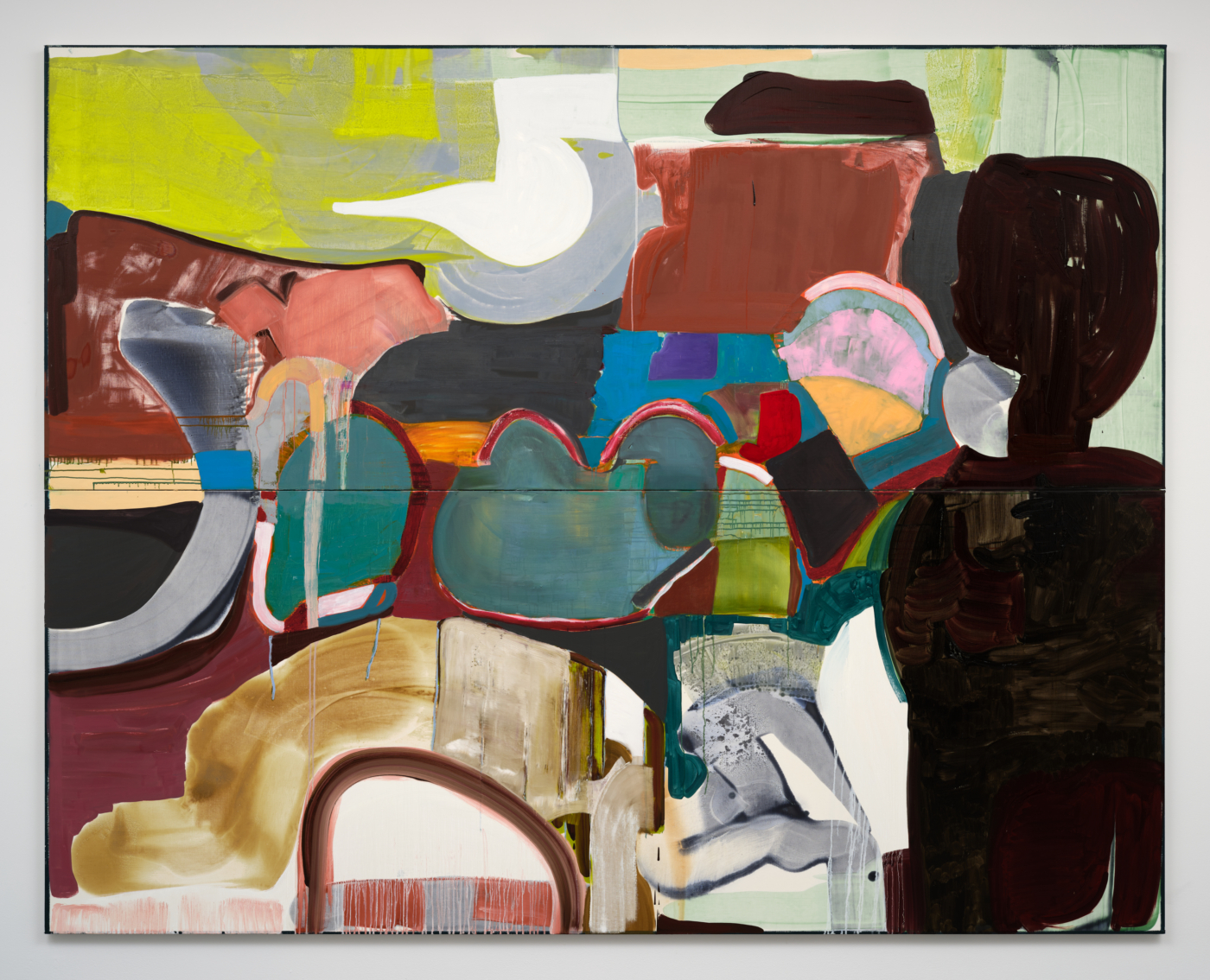 Yumeji’s Theme, 2026. Oil on linen, 95 x 120 in. (241.30 x 304.80 cm) overall