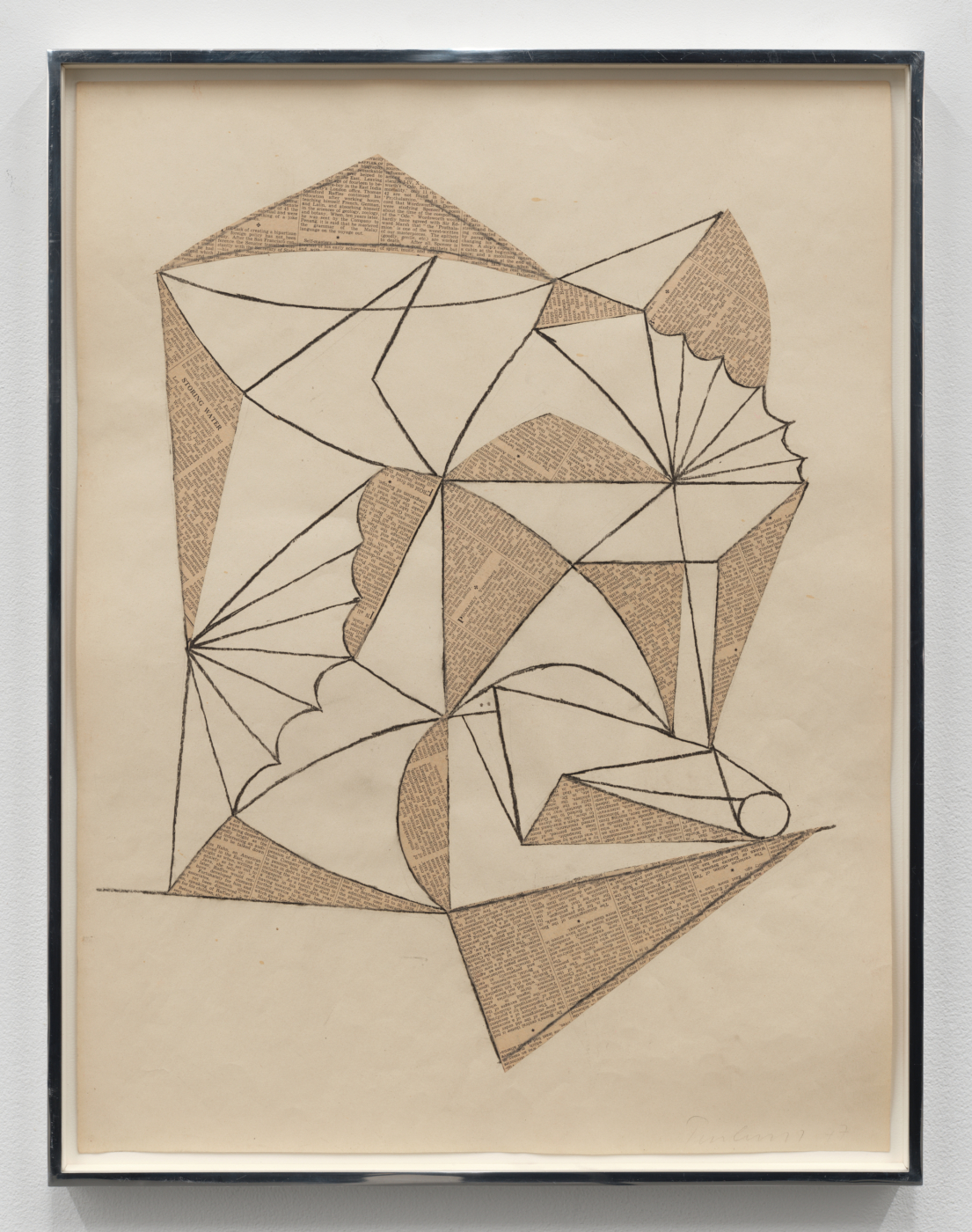 Circus Collage, 1947. Collage and ink on paper, 27 7/8 x 20 3/4 in. (70.80 x 52.70 cm); 28 7/8 x 22 1/4 in. (73.34 x 56.52 cm) framed