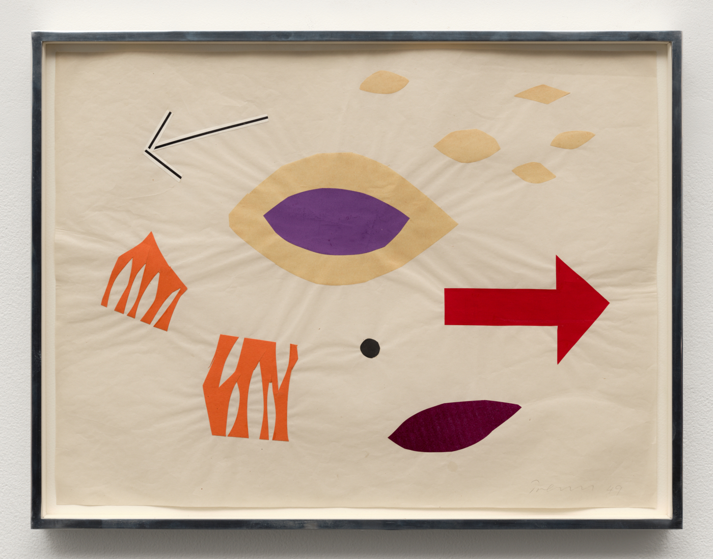 Aquarium (Collage 1), 1949. Collage, 15 1/2 x 20 1/2 in. (39.69 x 52.39 cm); 16 7/8 x 22 in. (42.86 x 55.88 cm) framed