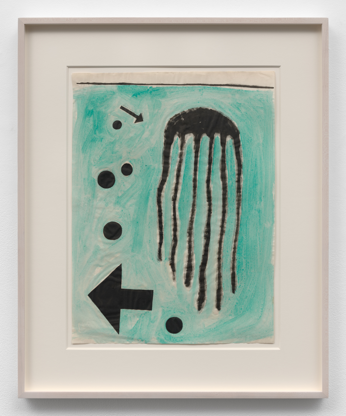 Aquarium (Green), 1949. Collage and ink on paper, 21 1/2 x 15 7/8 in. (54.61 x 40.32 cm); 29 5/8 x 24 1/4 in. (75.25 x 61.59 cm) framed