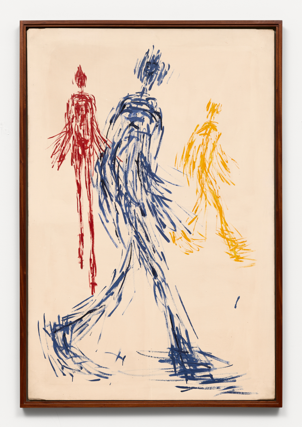 Untitled (Walking Figures 2), 1953. Oil on canvas, 60 5/8 x 40 1/4 in. (153.99 x 102.24 cm); 63 x 42 3/4 in. (160.02 x 108.58 cm) framed