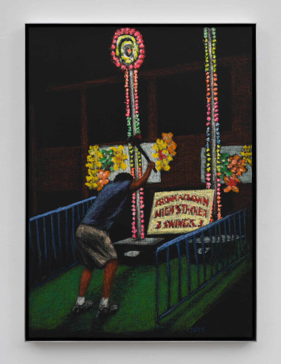 Jane Dickson, High Stryker, 2005. Oil stick on vinyl, 32⅛ x 23 in. (81.60 x 58.42 cm); 32⅞ x 24 in. (83.50 x 60.96 cm) framed