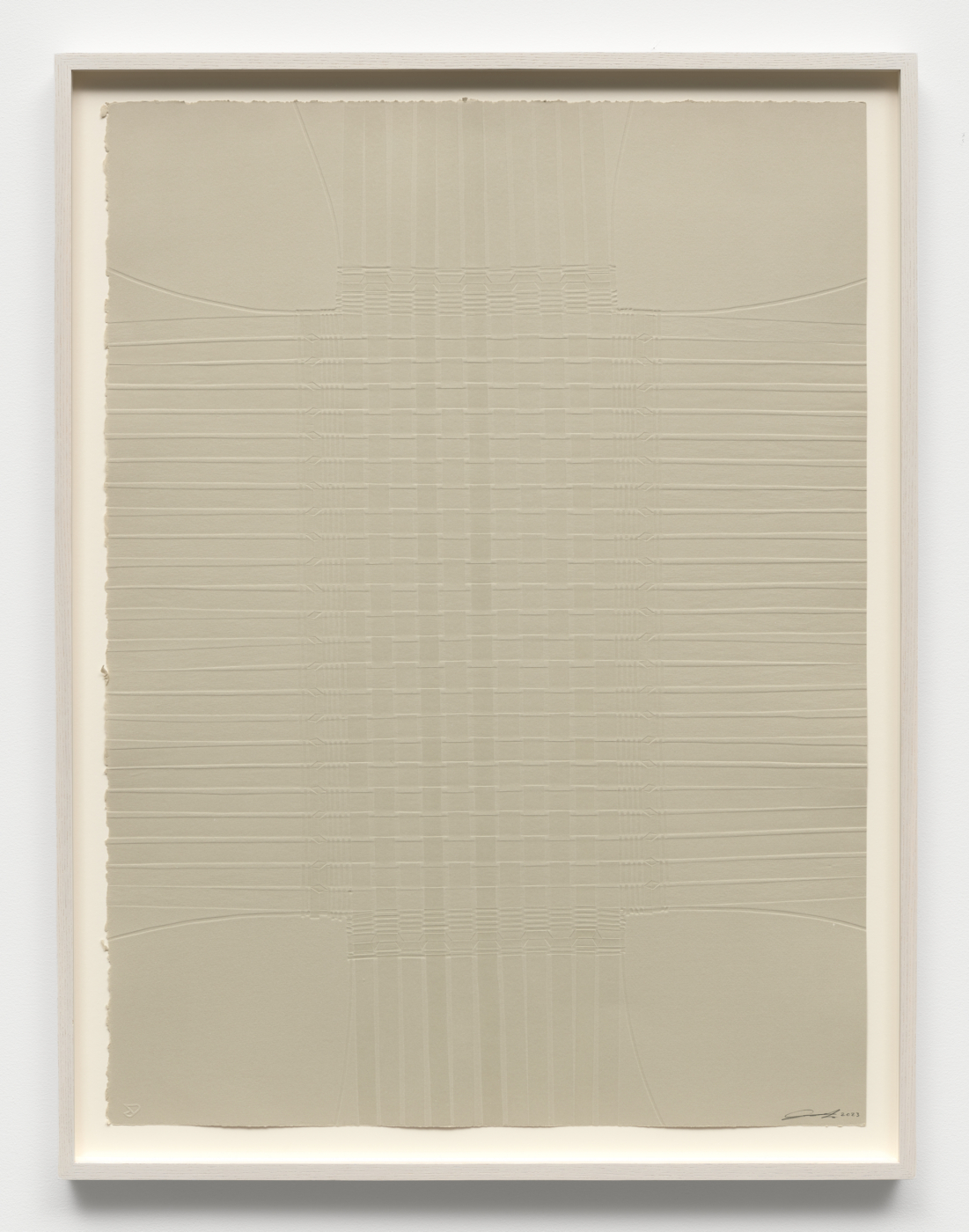 Untitled, 2023. Basket relief print, 30⅛ x 22⅜ in. (76.53 x 56.85 cm); 32 7/8 x 25 1/8 in. (83.50 x 63.82 cm) framed
