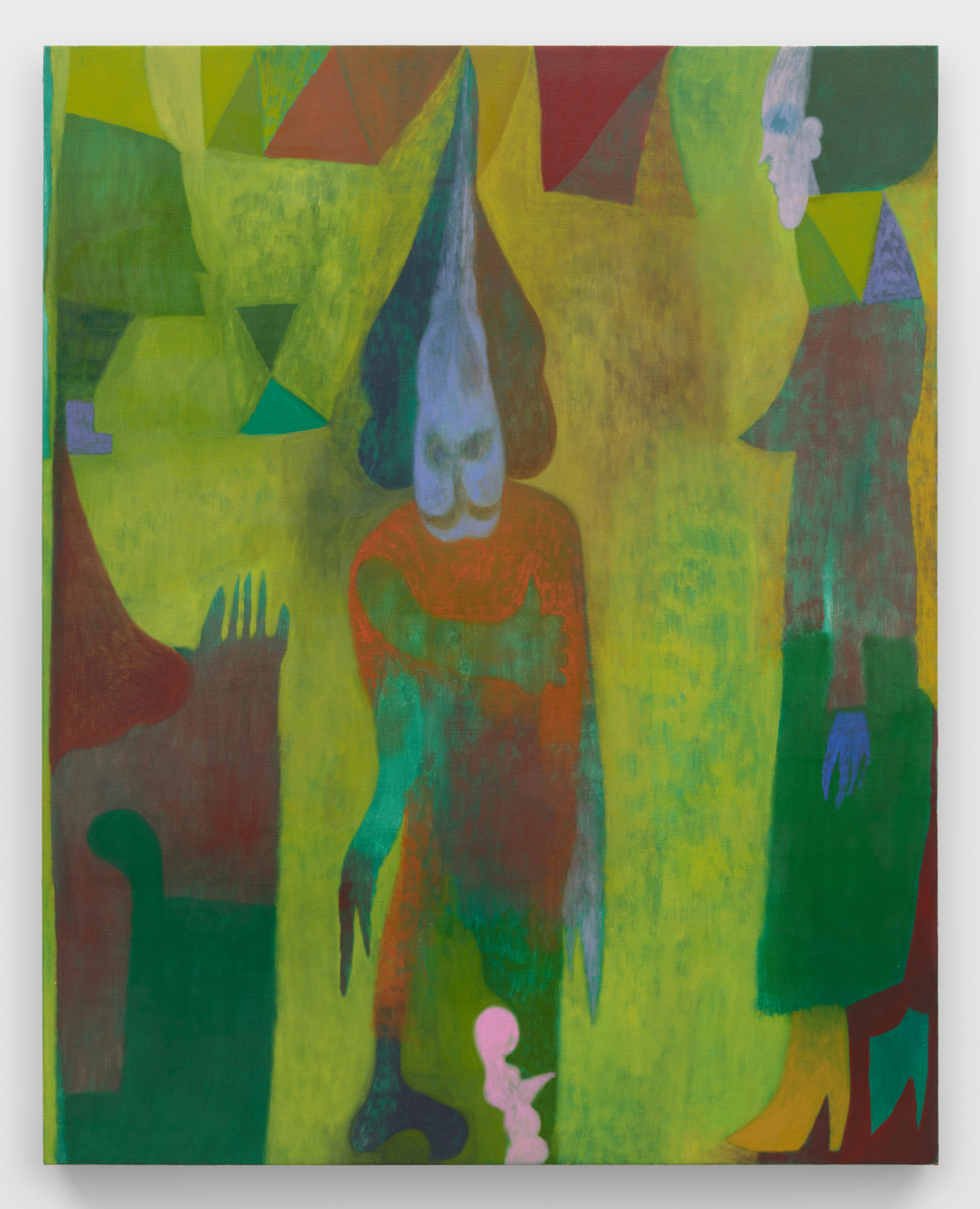 Maja Ruznic, The Big Yellow Empty, 2026. Oil on linen, 60 x 48 in. (152.40 x 121.92 cm)