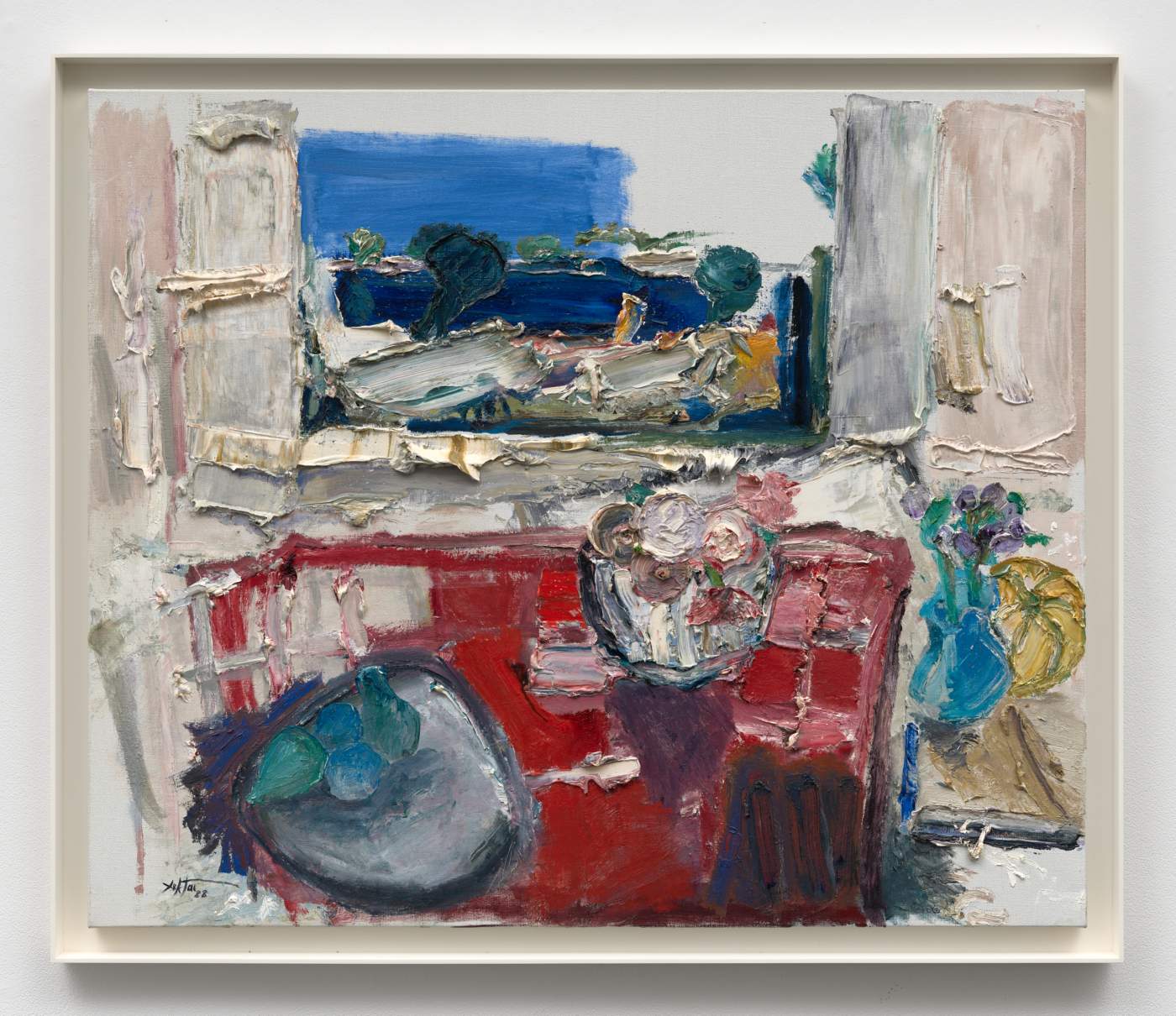 Manoucher Yektai, Untitled, 1988. Oil on canvas, 42 x 50 in. (106.68 x 127 cm); 45½ x 53⅝ in. (115.57 x 136.22 cm) framed