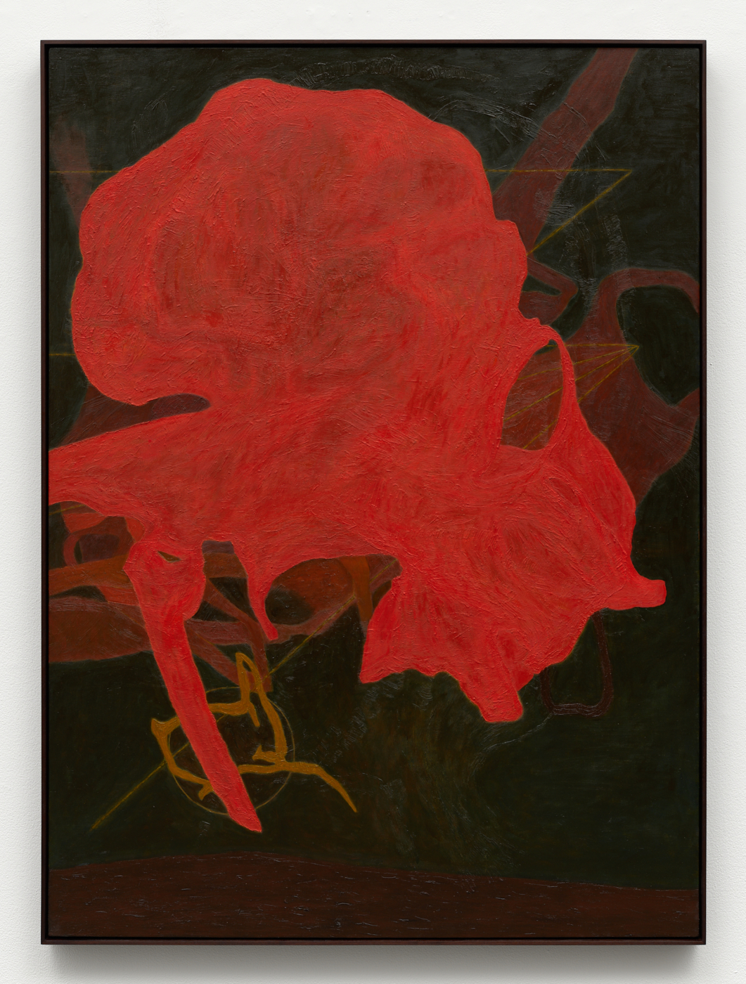 Randy Wray, Flower, 2024–26. Oil on linen, 52 x 38 in. (132.08 x 96.52 cm); 52⅞ x 38⅞ in. (134.32 x 98.76 cm) framed