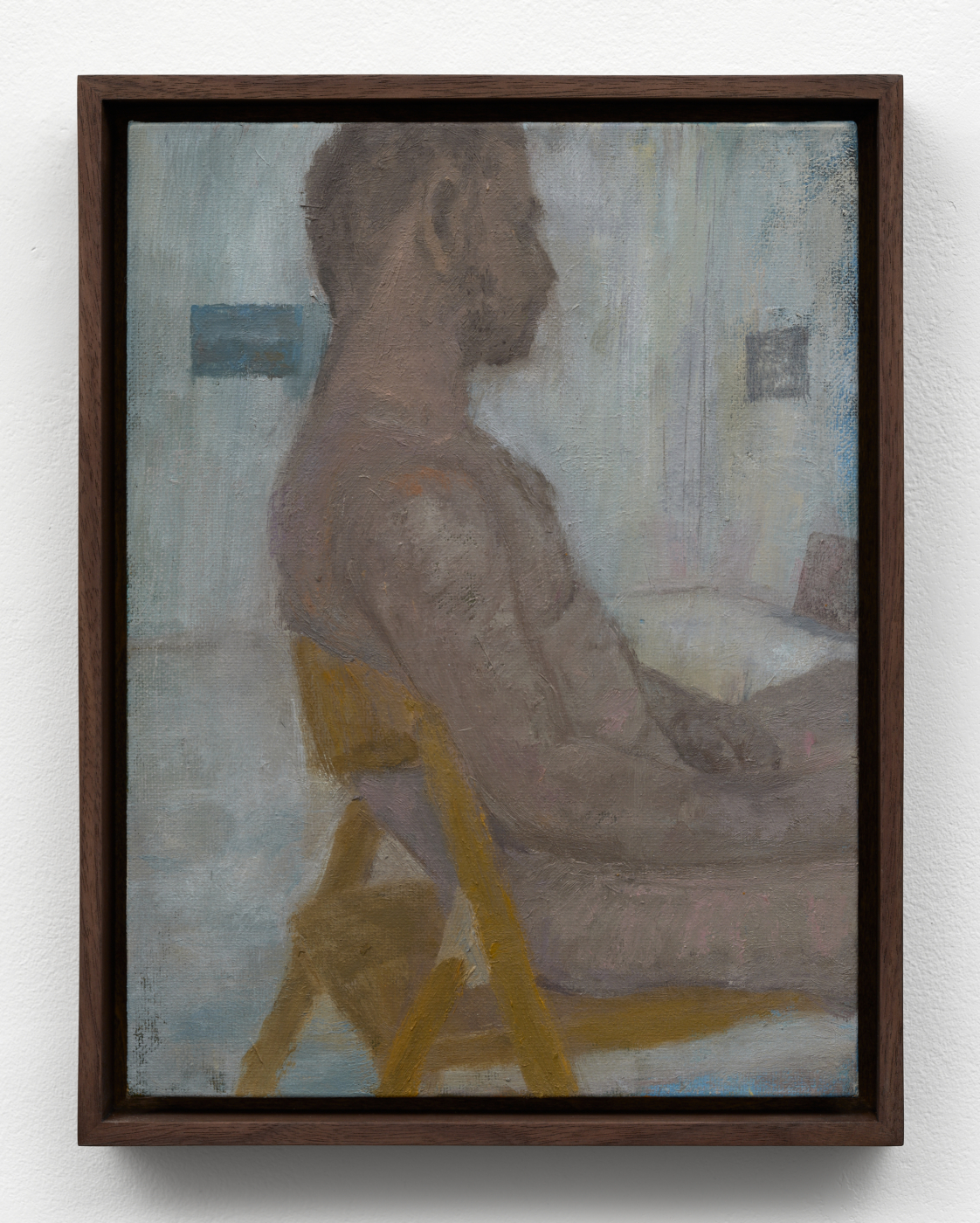 Shota Nakamura, untitled, 2024. Oil on board, 11⅞ x 8⅞ in. (30.3 x 22.5 cm); 13⅛ x 10⅛ in. (33.35 x 25.73 cm) framed