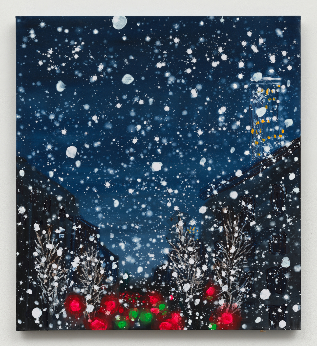 Tabboo!, Ave C. Dawn Snow, 2026. Acrylic on canvas, 42 x 38¼ in. (106.68 x 97.16 cm)