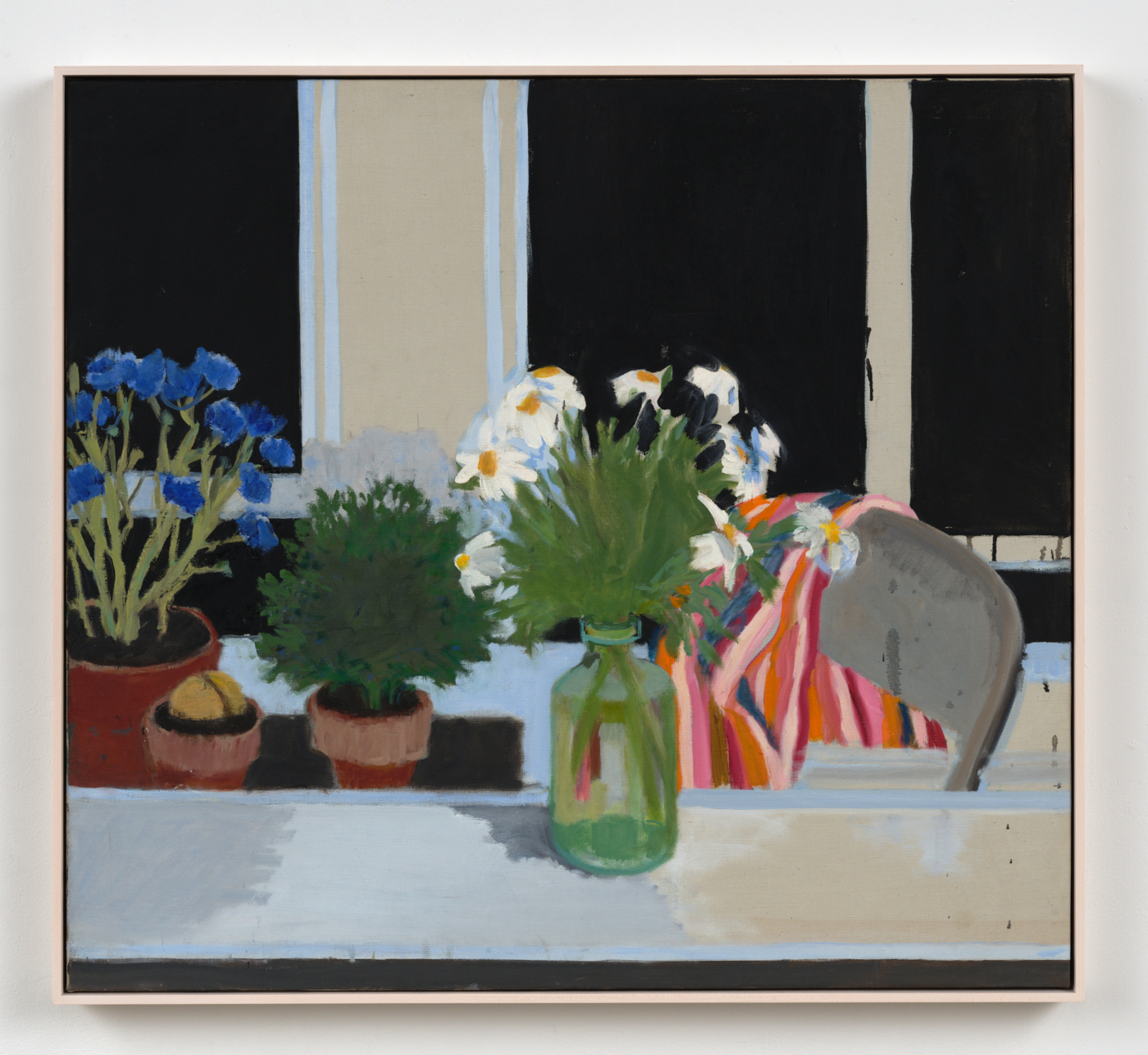Yvonne Jacquette, Still Life with Plants, 1962. Oil on canvas, 38 x 42 in. (96.52 x 106.68 cm); 39 x 42⅞ in. (99.06 x 108.92 cm) framed