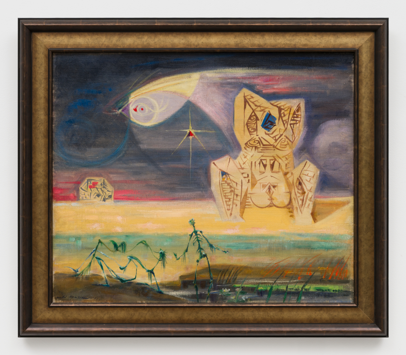 André Masson, Paysage matriarcal, 1941. Oil on canvas, 20 3/8 x 24 in (51.8 x 61 cm); 25 x 29 in. (63.50 x 73.66 cm) framed