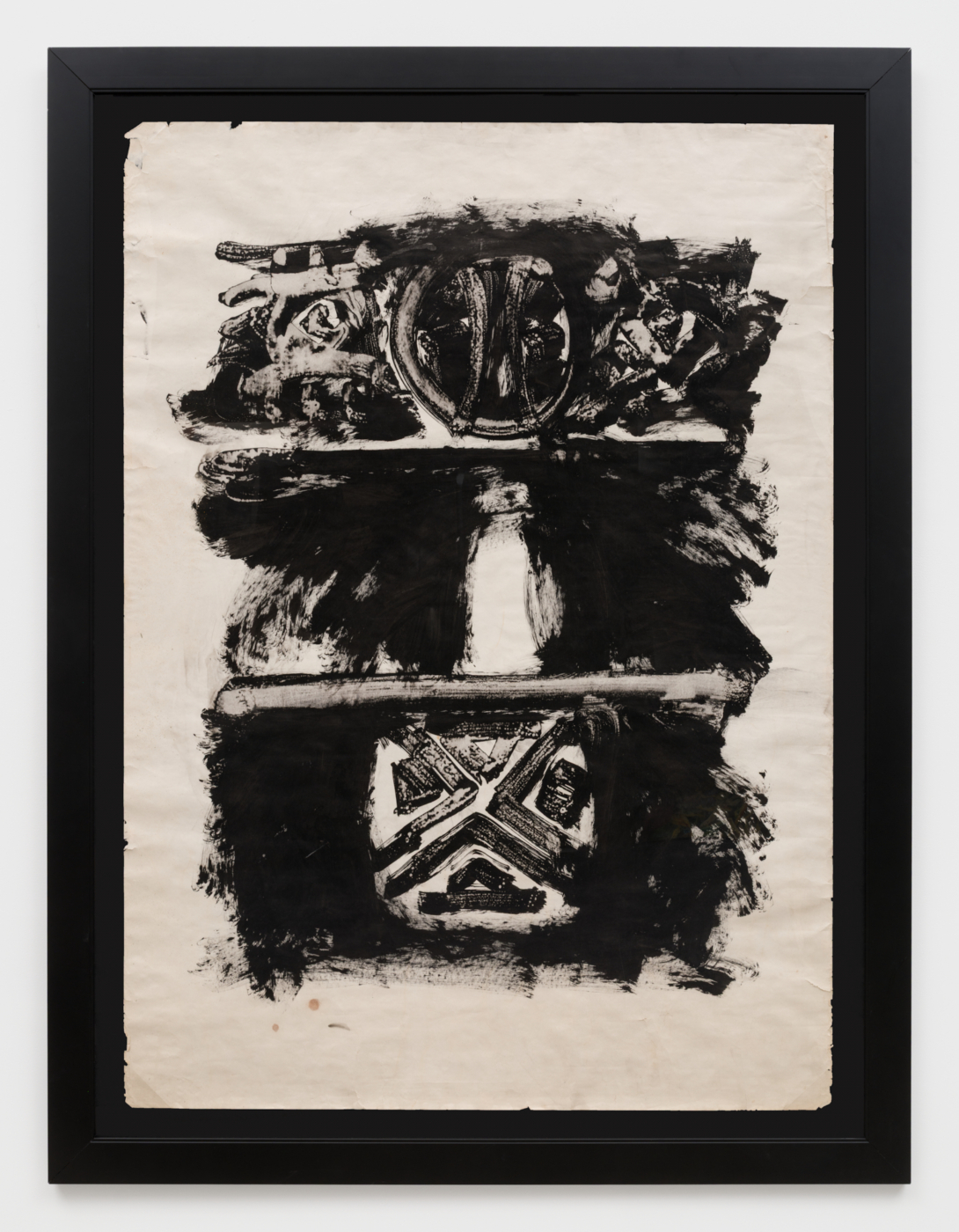 Arthur Monroe, Untitled, 1958. Soapbox print on paper, 58 x 42 in. (147.32 x 106.68 cm); 68 x 51 1/2 in. (172.72 x 130.81 cm) framed
