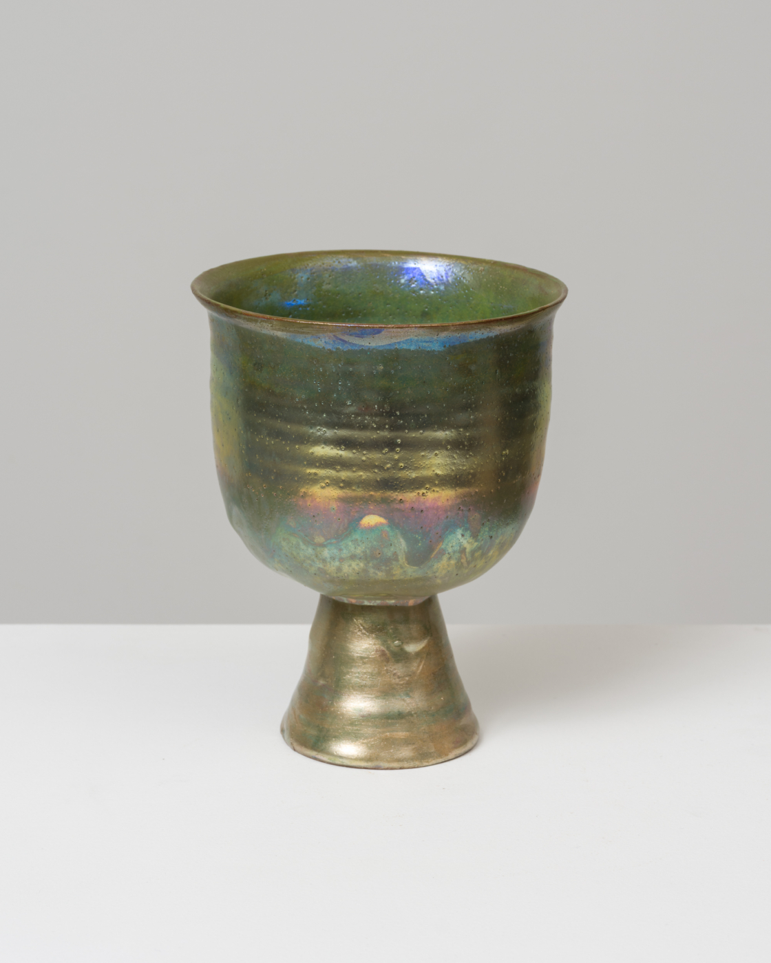 Beatrice Wood, Luster Chalice, n.d. Earthenware with luster glaze, 6½ x 5 x 5 in. (16.51 x 12.70 x 12.70 cm)