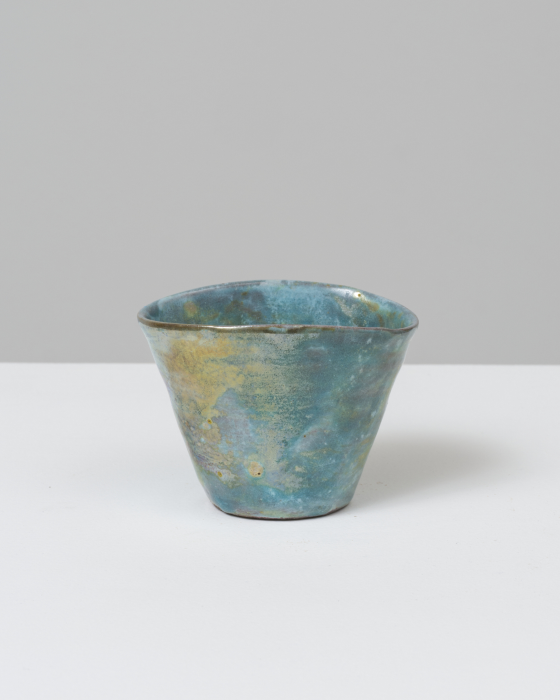 Beatrice Wood, Squeeze Pot, n.d. Earthenware with luster glaze, 2⅝ x 3½ x 2½ in. (6.68 x 8.89 x 6.35 cm)