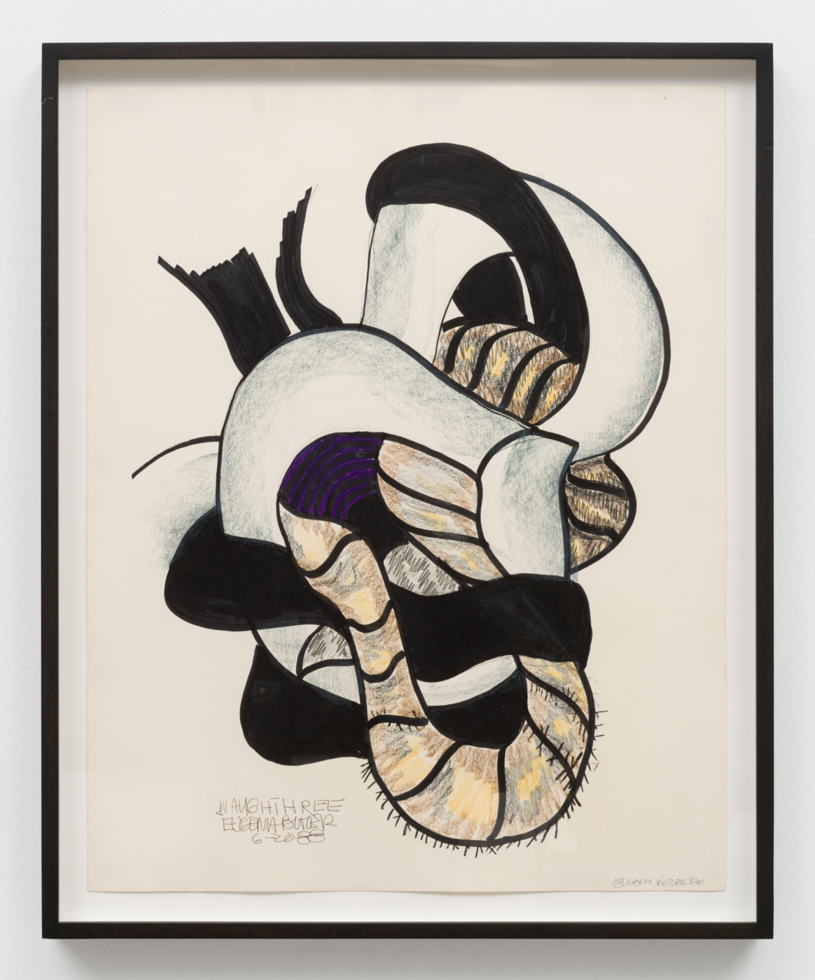 Eugenia P. Butler, Naught Three, 1988. Pigment, pastel, and graphite on paper, 24 x 19 in. (60.96 x 48.26 cm); 26 1/2 x 21 5/8 x 1 3/4 in. (67.31 x 54.94 x 4.45 cm) framed
