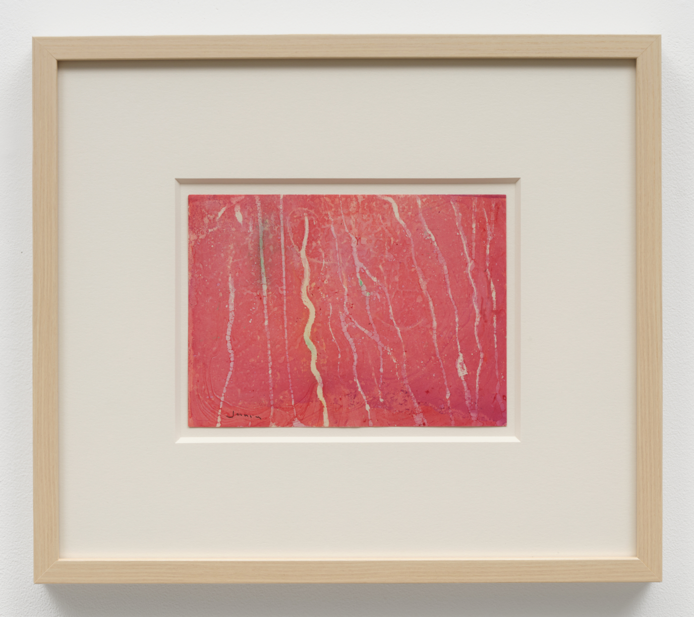 Louise Janin, Cosmogramme 9, c. 1953-70. Mixed media, 5 3/4 x 7 5/8 inches (14.5 x 19.5 cm); 13 3/8 x 15 3/8 x 1 1/4 in. (33.99 x 39.07 x 3.17 cm) framed