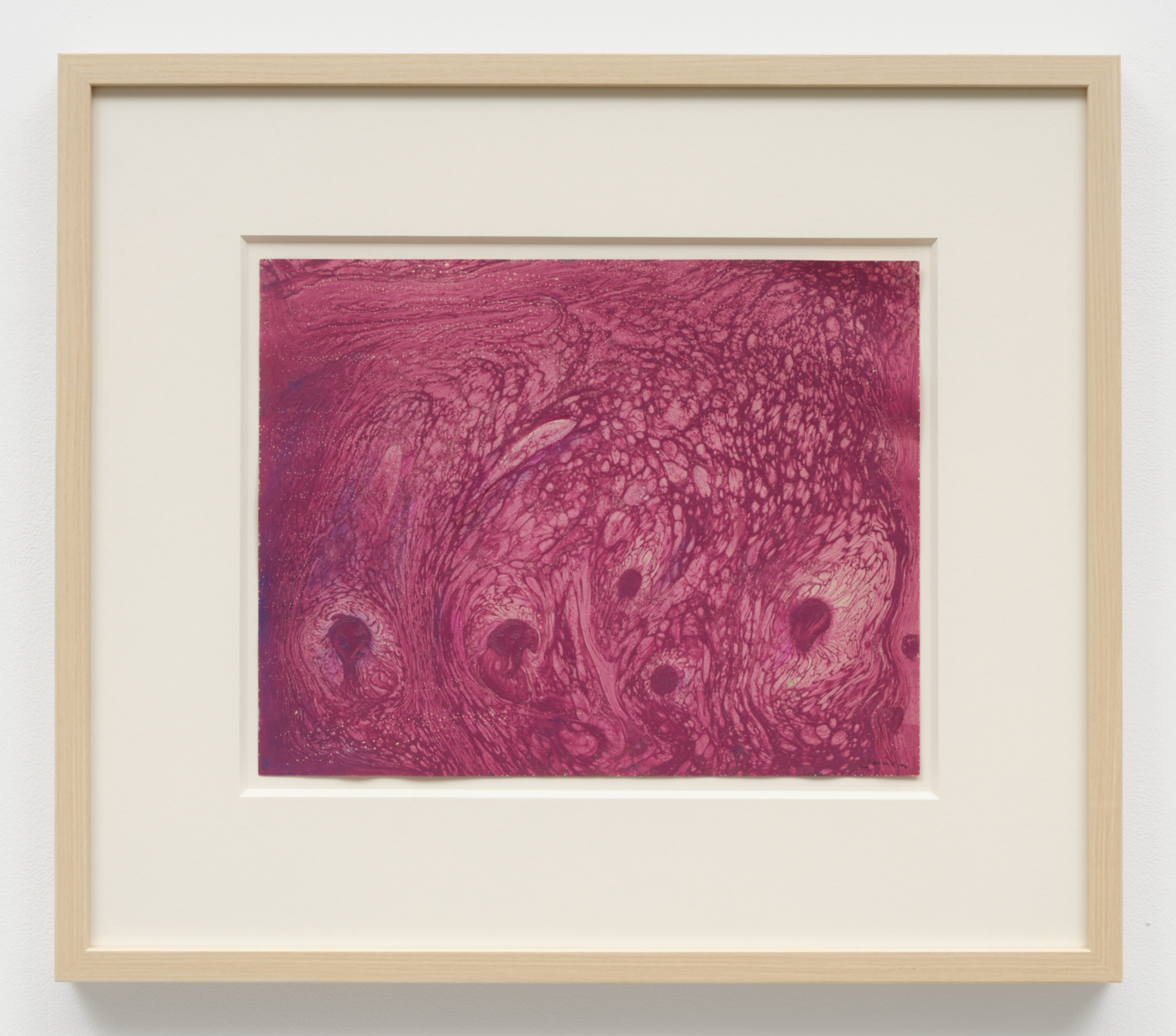 Louise Janin, Cosmogramme 5, c. 1953-70. Mixed media, 9 1/2 x 12 inches (24 x 30.5 cm); 16 7/8 x 19 1/2 x 1 1/4 in. (42.88 x 49.53 x 3.17 cm) framed