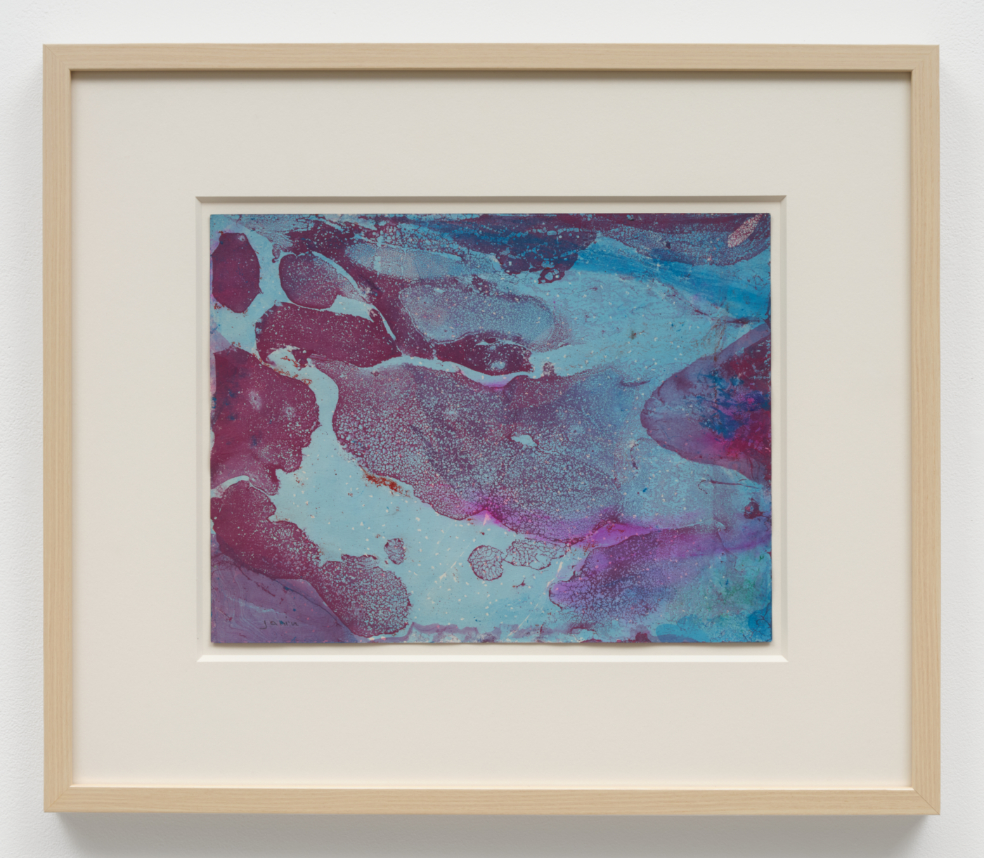 Louise Janin, Cosmogramme 4, c. 1953-70. Mixed media, 9 1/2 x 12 1/4 in. (24 x 31.2 cm); 17 x 19 3/4 x 1 1/4 in. (43.18 x 50.16 x 3.17 cm) framed