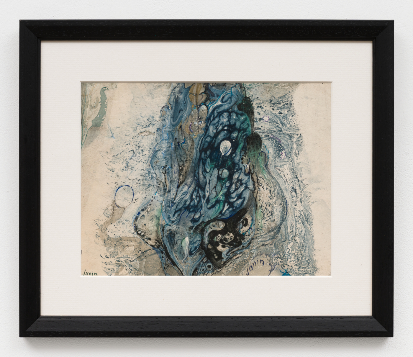 Louise Janin, Cosmogramme, c. 1953–70. Mixed media, 7⅞ x 10¼ in. (20.00 x 26.00 cm); 12 3/4 x 15 1/8 x 5/8 in. (32.50 x 38.50 x 1.50 cm) framed