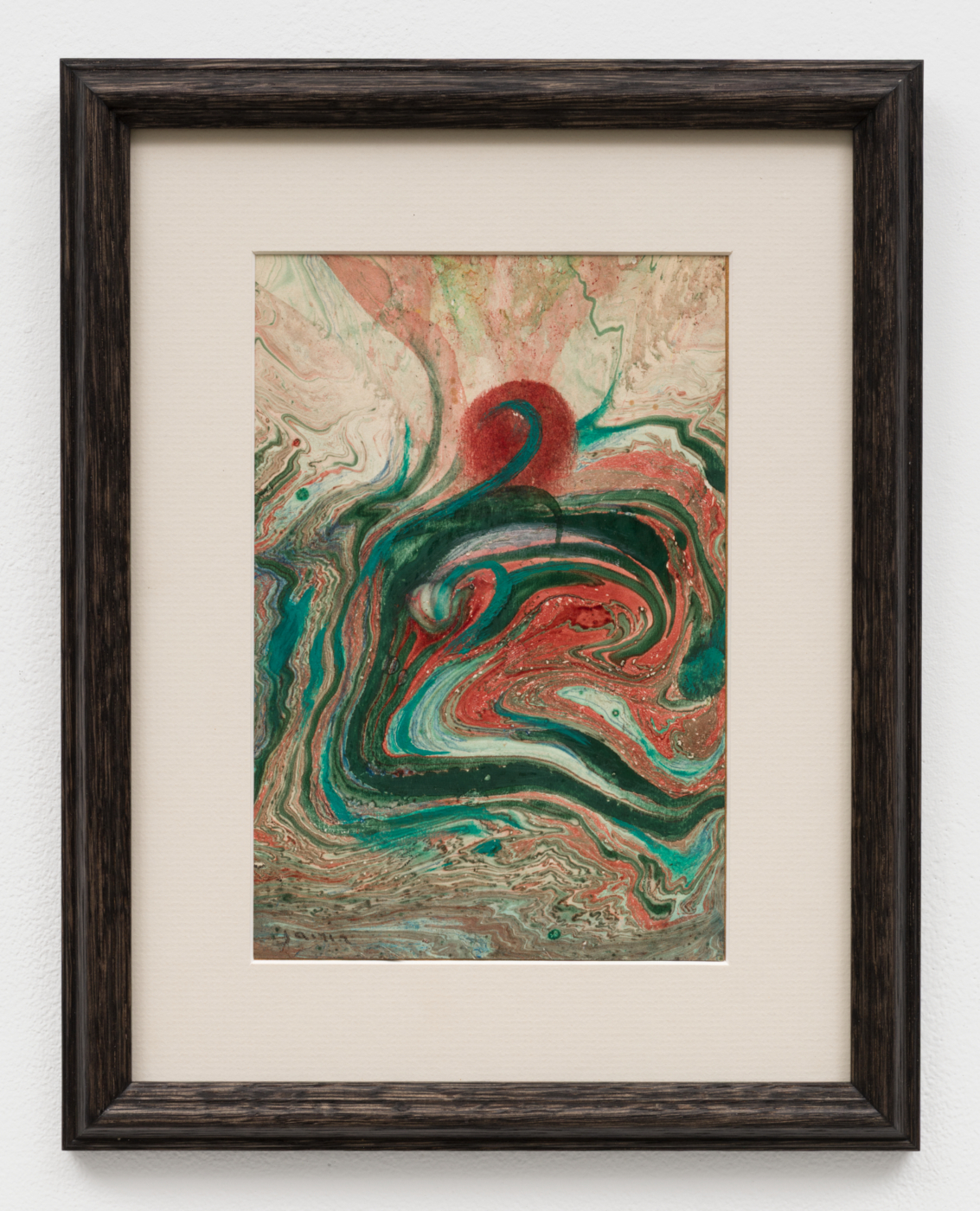 Louise Janin, Cosmogramme, c. 1953–70. Mixed media, 7⅞ x 5⅛ in. (19.99 x 13.03 cm); 12 1/4 x 9 1/2 x 3/4 in. (31.00 x 24.00 x 2.00 cm) framed