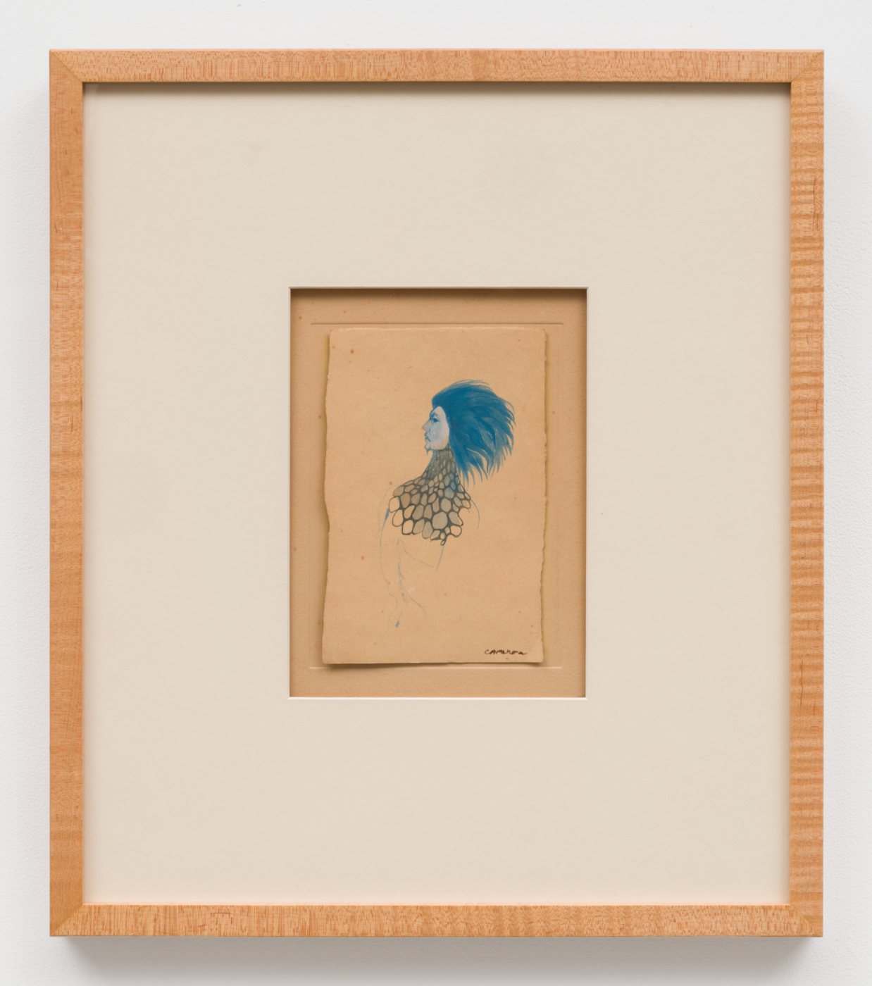 Marjorie Cameron, Prince of Serpents, 1965. Casein on mat paper, 7½ x 4¾ in. (19.05 x 12.06 cm); 19 1/4 x 16 7/8 in. (48.90 x 42.88 cm) framed