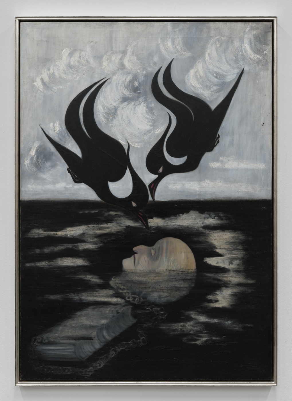 Marian Spore Bush, The Pawn Broker (Three Vultures), c. 1933–34. Oil on canvas, 60 x 42¼ in. (152.40 x 107.31 cm); 61⅝ x 43¾ x 2⅜ in. (156.54 x 111.13 x 6.05 cm) framed