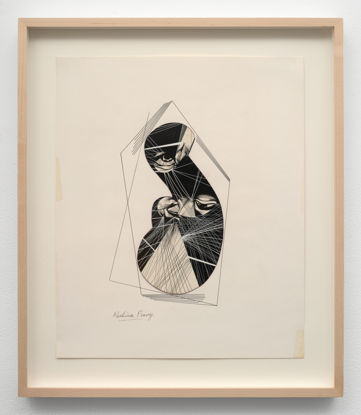 Paulina Peavy, Untitled, c. 1930s. Ink on paper, 17 x 14 in. (43.18 x 35.56 cm); 21⅛ x 18⅛ x 1½ in.  (53.67 x 46.05 x 3.81 cm) framed