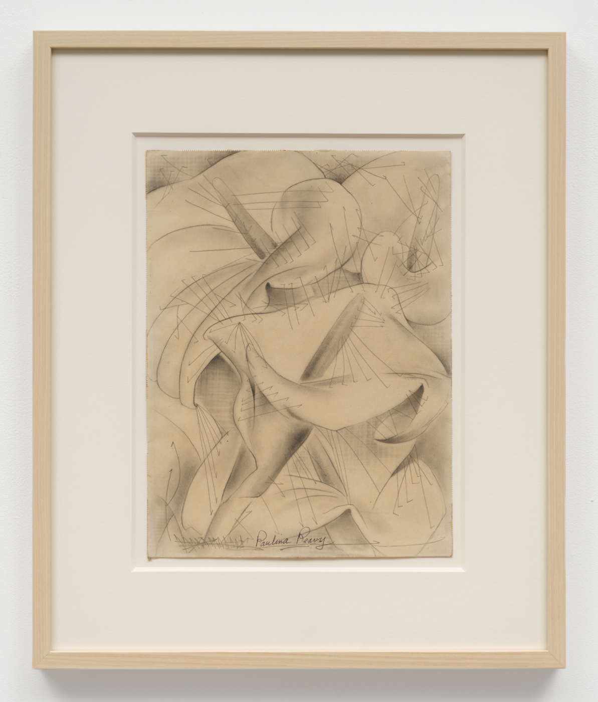 Paulina Peavy, Untitled, c. 1930s. Graphite on paper, 13¾ x 10¼ in. (34.92 x 26.04 cm); 19 x 16 in. (48.26 x 40.64 cm) framed