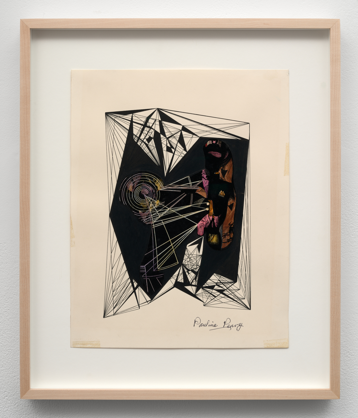 Paulina Peavy, Untitled, c. 1960-70. Ink and marker on paper, 14 x 11 in. (35.56 x 27.94 cm); 19 x 16 x 1 1/2 in. (48.26 x 40.64 x 3.81 cm) framed