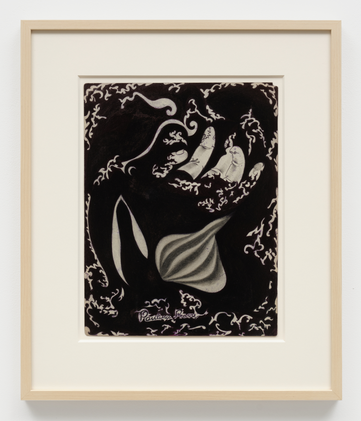 Paulina Peavy, Untitled, c. 1970s. Ballpoint pen and graphite on paper, 15 x 11½ in. (38.10 x 29.21 cm); 22⅜ x 18⅞ x 1¼ in. (56.85 x 47.96 x 3.17 cm) framed