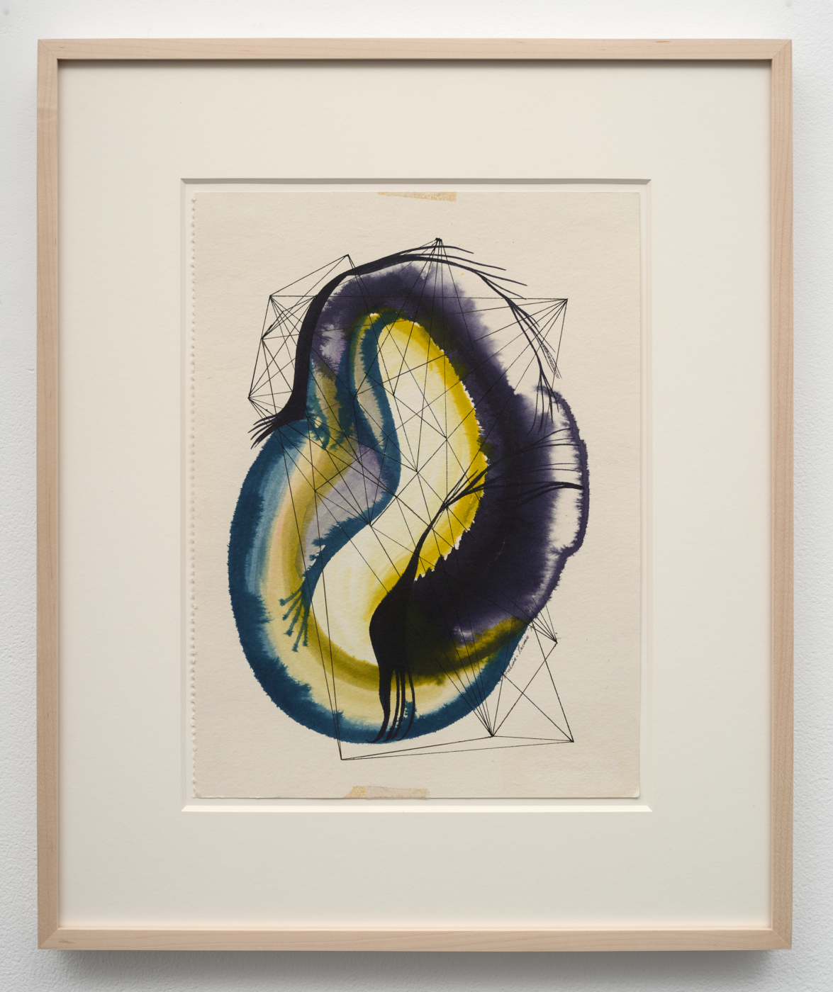 Paulina Peavy, Untitled, 1975. Ink on paper, 15 x 11 in. (38.1 x 27.9 cm); 22 1/2 x 18 5/8 x 1 1/2 in. (57.15 x 47.32 x 3.81 cm) framed