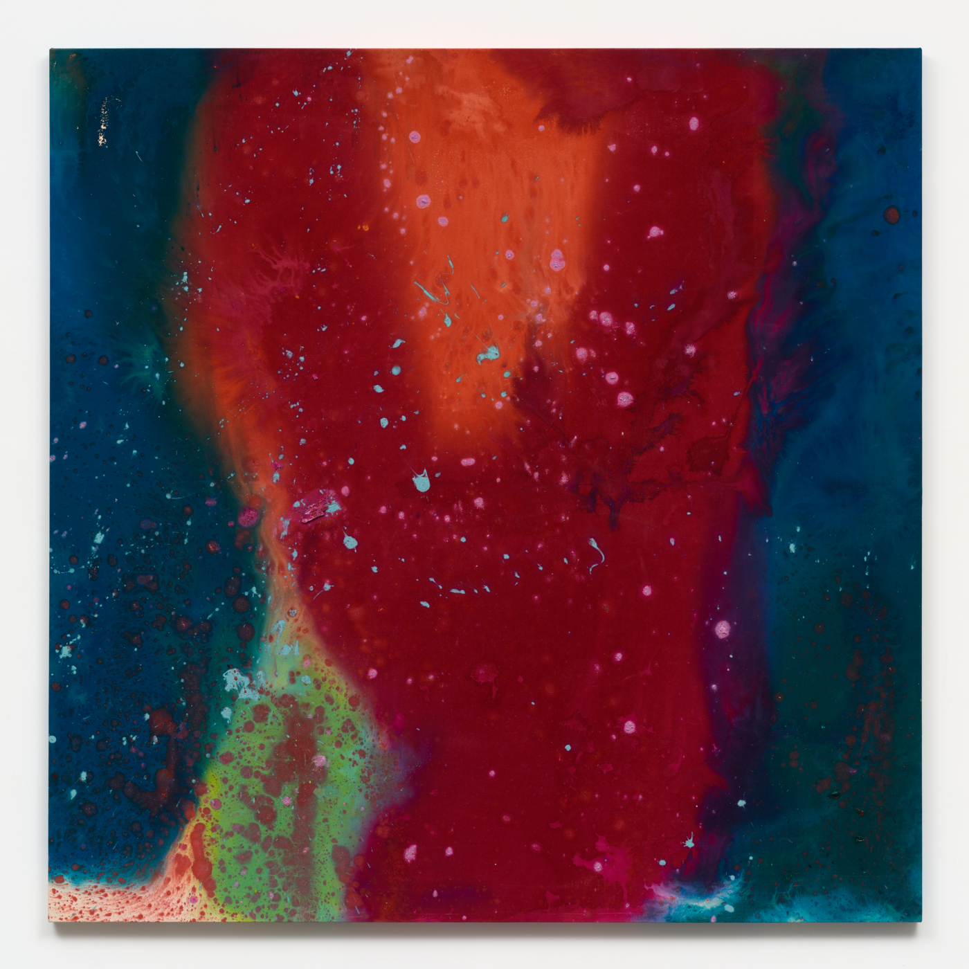 Annularis, 2026. Acrylic and pumice on canvas, 80 x 80 in. (203.20 x 203.20 cm)