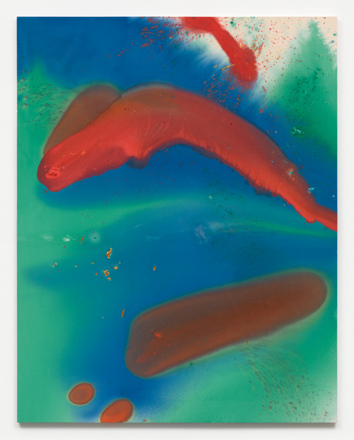 Montipora, 2026. Acrylic and glass on canvas, 104 x 82 in. (264.16 x 208.28 cm)