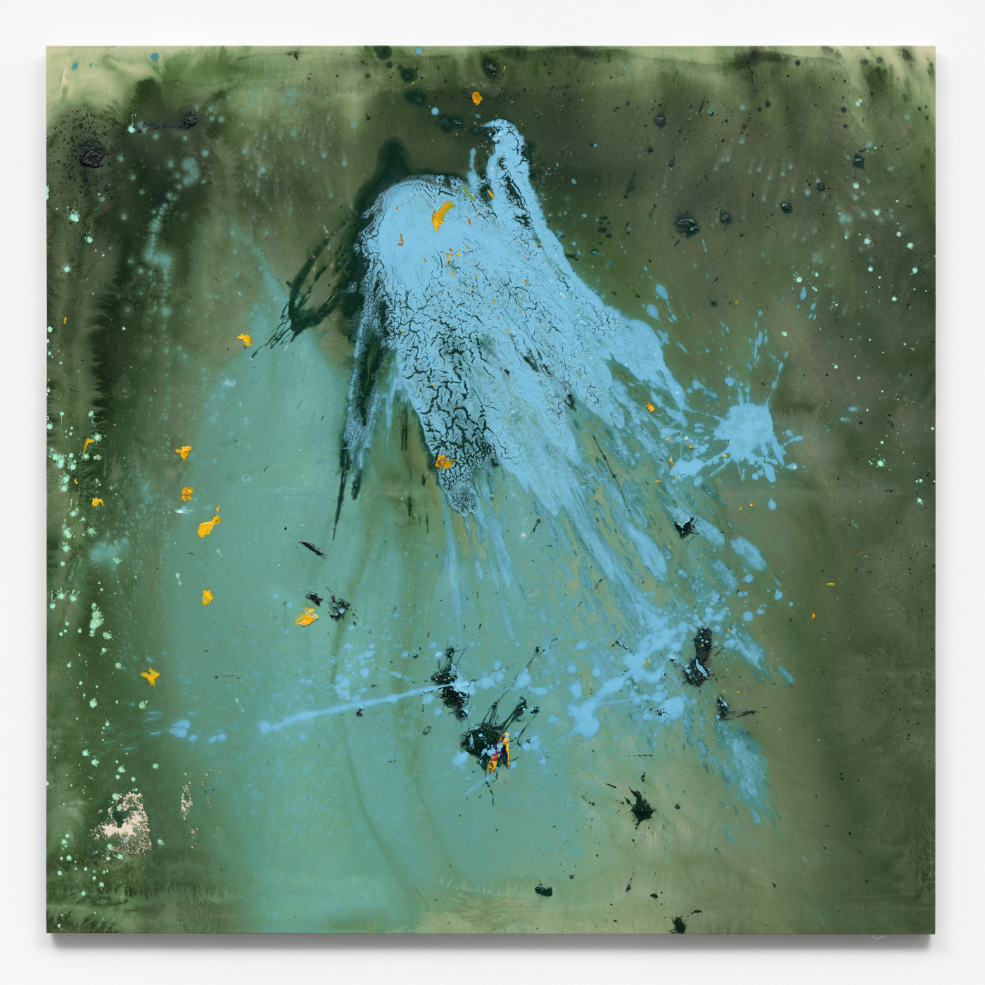 Blue's Fight, 2026. Acrylic on canvas, 80 x 80 in. (203.20 x 203.20 cm)