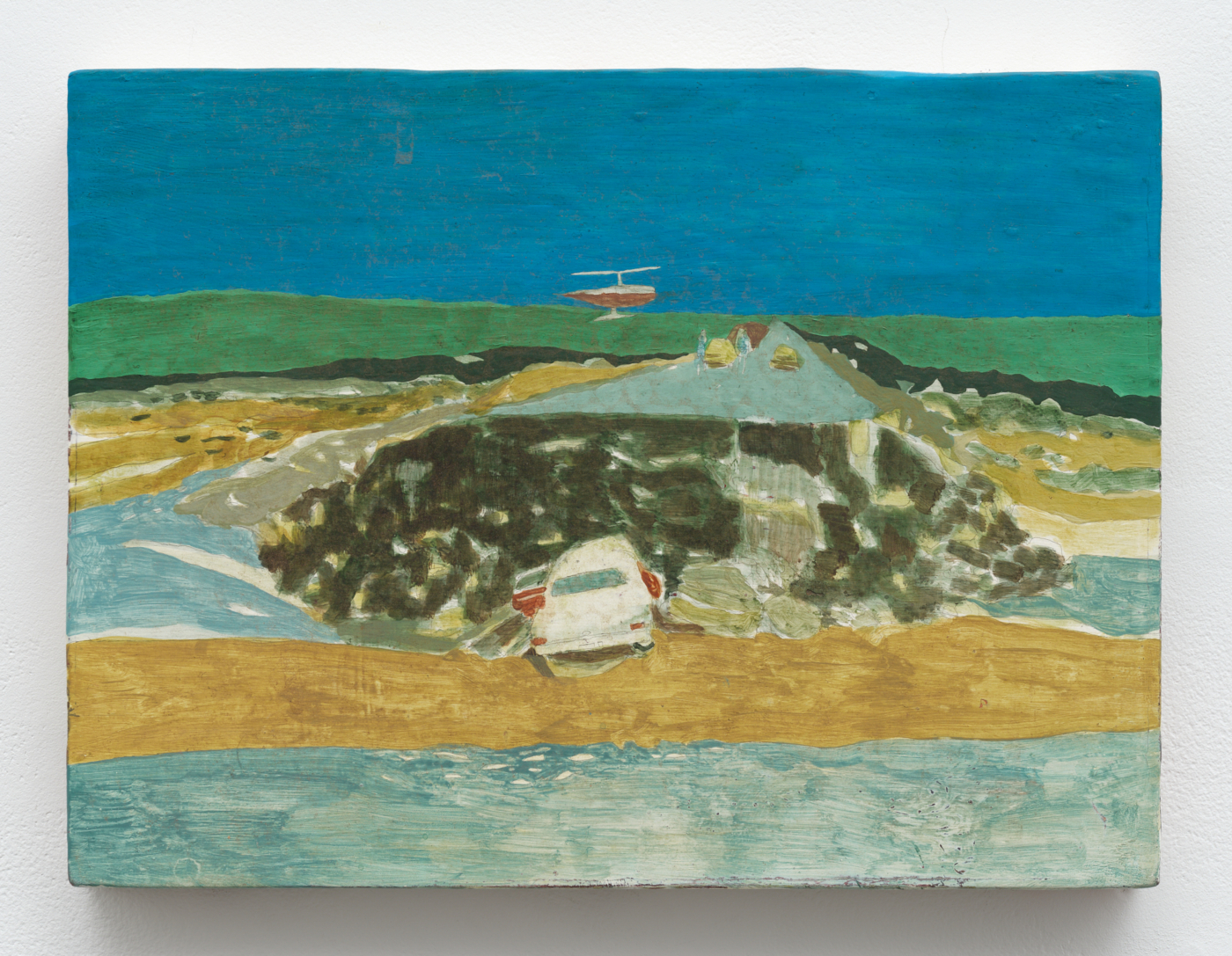 Adam Keay, Franklin Furnace, 2023. Acrylic on canvas, 12⅛ x 16⅛ in. (30.81 x 40.97 cm)