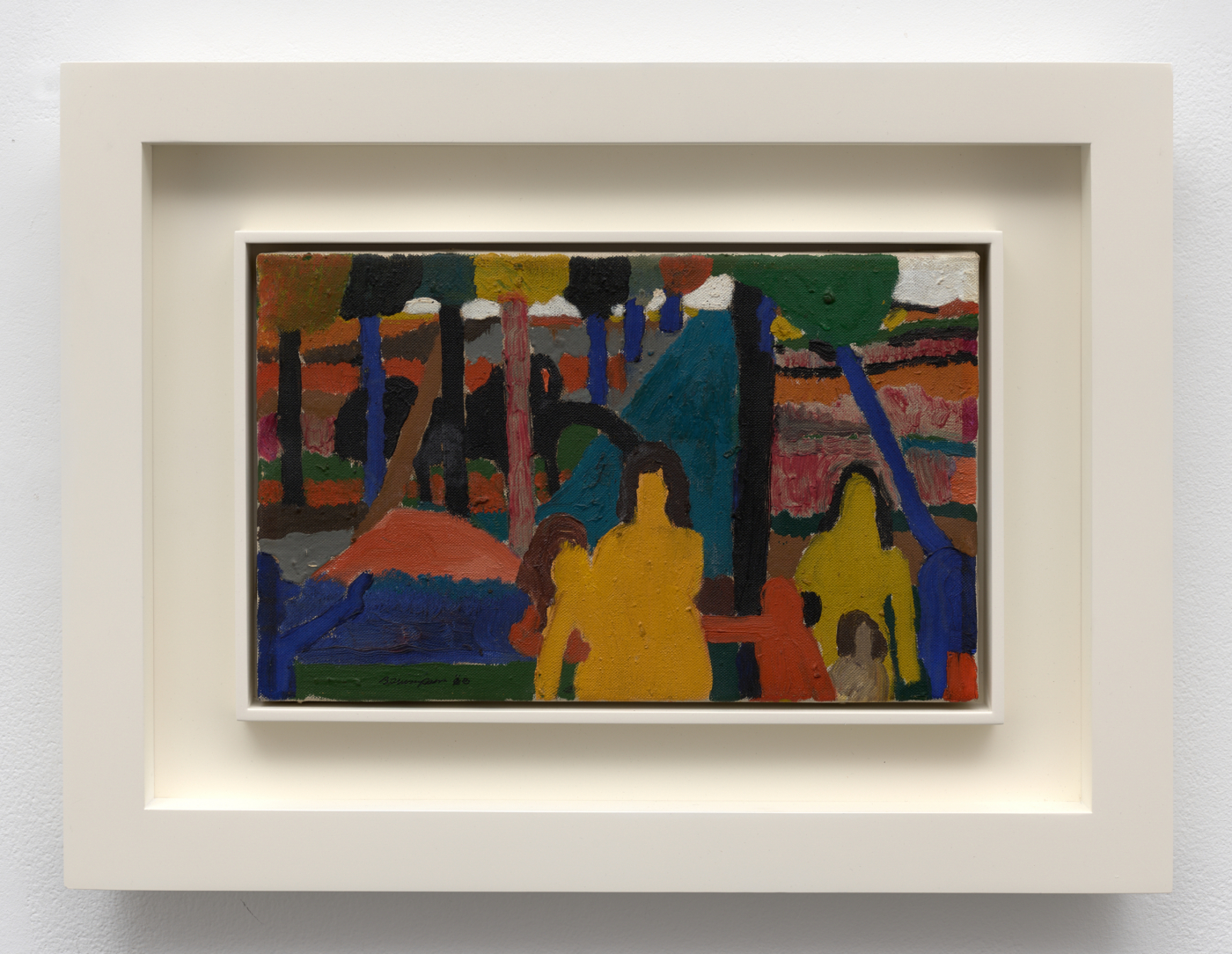 Bob Thompson, Untitled, 1960. Oil on canvas, 7⅞ x 12½ in. (20.02 x 31.75 cm); 14⅜ x 19¼ in. (36.53 x 48.90 cm) framed