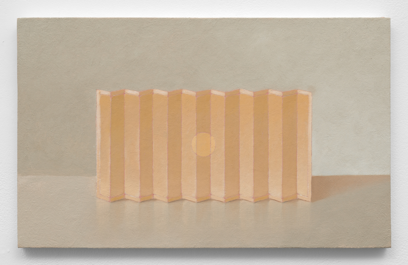 Felipe Suzuki, Untitled, 2025. Oil on canvas mounted on wood, 12¾ x 20½ in. (32.38 x 52.00 cm)