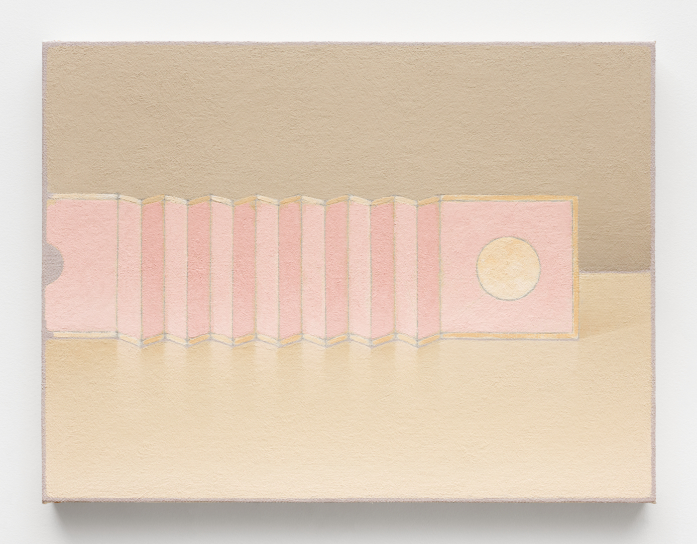 Untitled, 2026. Oil on canvas mounted on wood, 11¾ x 15¾ in. (30 x 40 cm). Courtesy the artist and Simões de Assis
