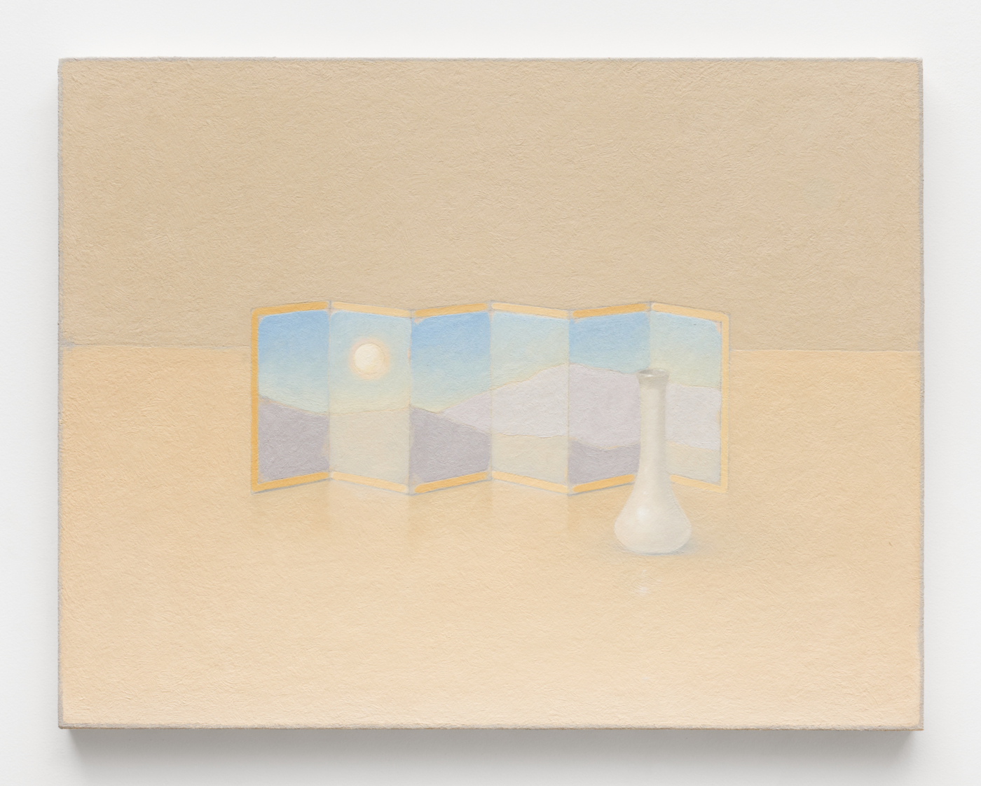 Untitled, 2026. Oil on canvas mounted on wood, 16½ x 21¼ in. (42 x 54 cm)