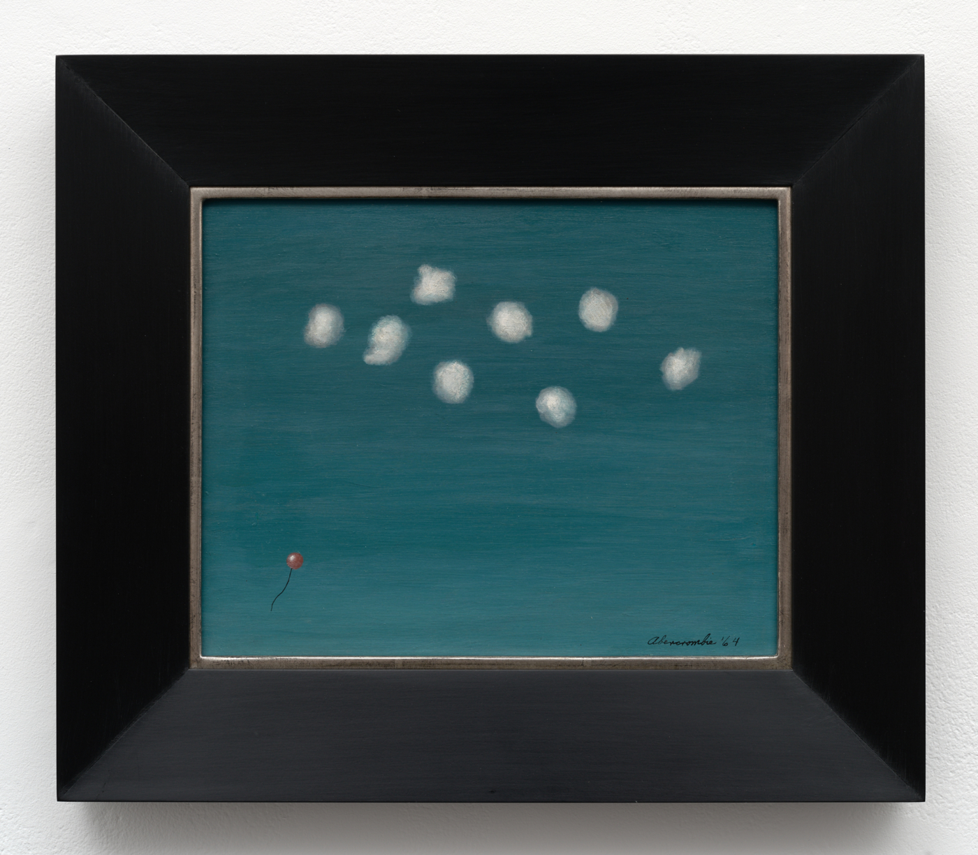 Gertrude Abercrombie, Home Run at White Sox Park, 1964. Oil on Masonite, 7¾ x 9⅝ in. (19.68 x 24.46 cm); 12 3/8 x 14 3/8 in. (31.45 x 36.53 cm) framed