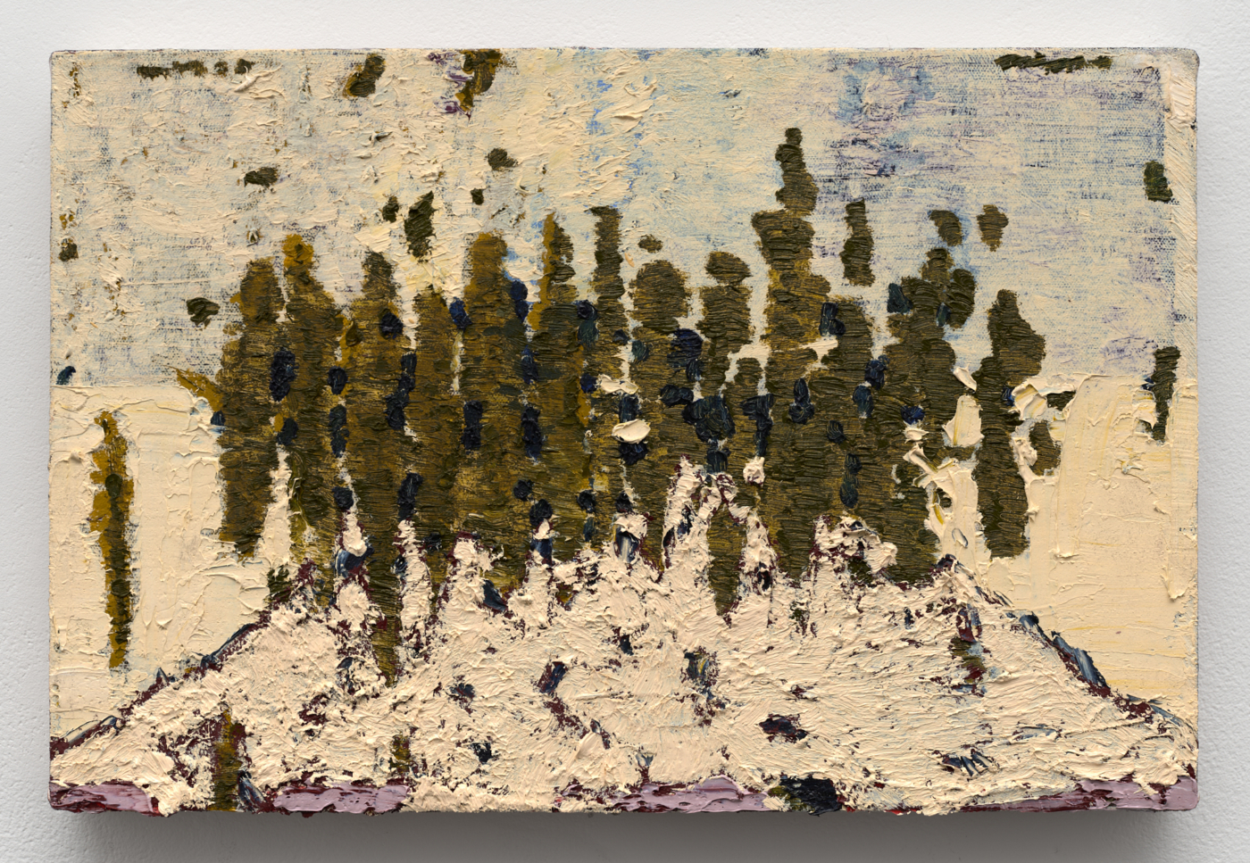 Jacob Littlejohn, Lenticular clouds, 2026. Oil on canvas, 12 x 18⅛ in. (30.48 x 46.05 cm)
