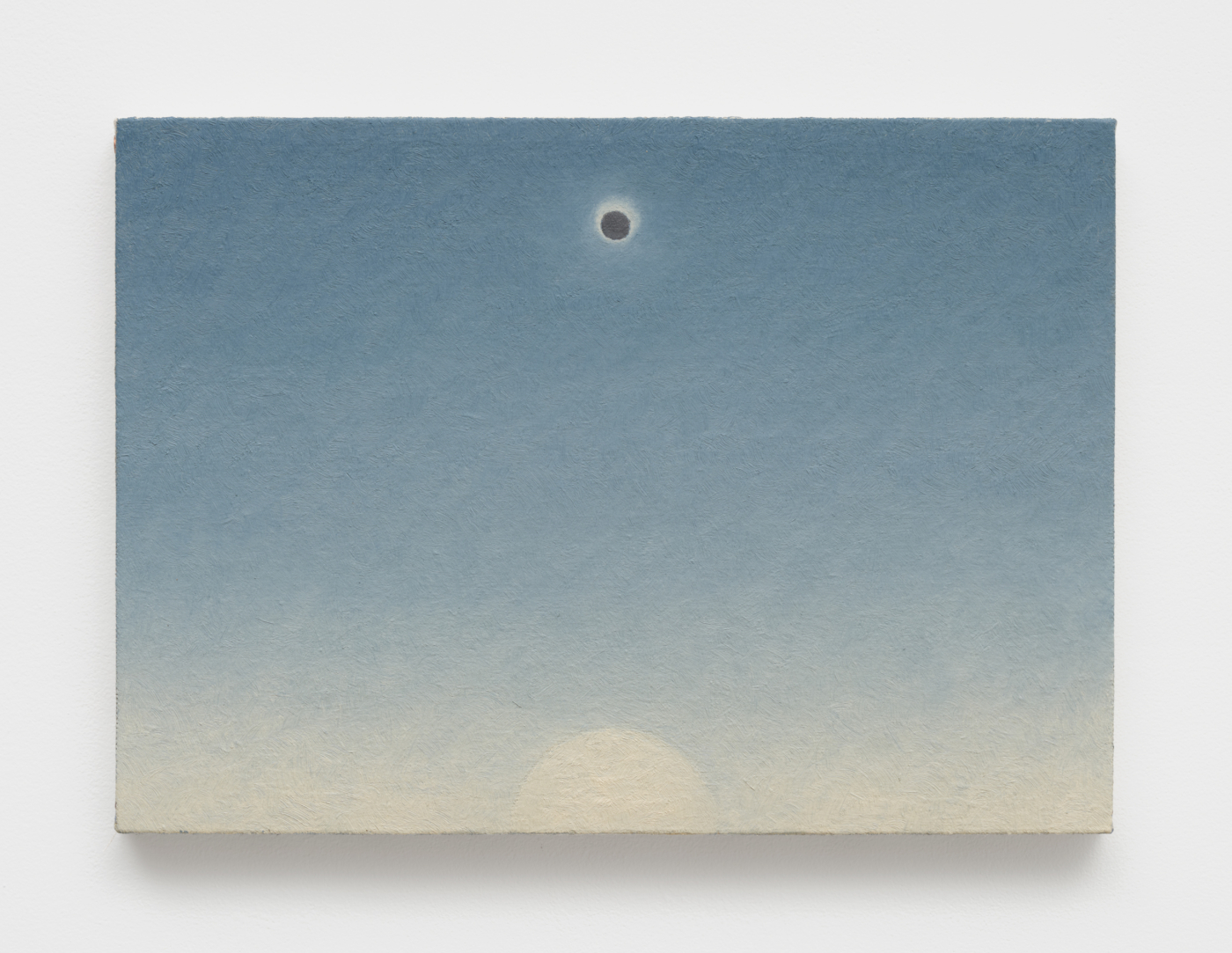 Untitled, 2026. Oil on canvas mounted on wood, 9⅞ x 13¾ in. (25 x 35 cm)