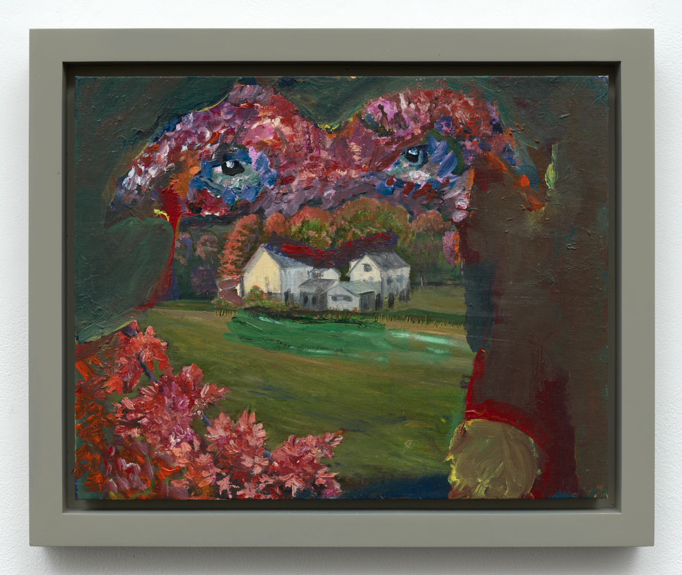 Margot Bergman, Dogtown, 2009. Acrylic on canvas board, 15¾ x 20 in. (40.01 x 50.80 cm); 19 3/8 x 23 3/8 in. (49.23 x 59.39 cm) framed