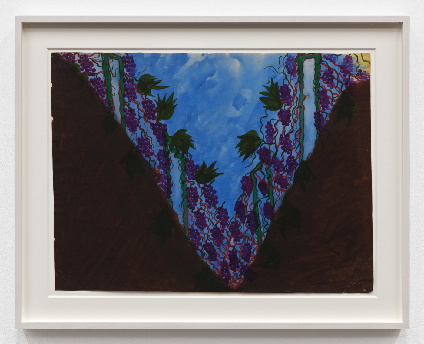 Marian Spore Bush, Grape Vines, c. 1919–22. Oil on paper, 18⅞ x 25⅛ in. (47.94 x 63.82 cm); 23⅜ x 30¾ in. (59.37 x 78.11 cm) framed