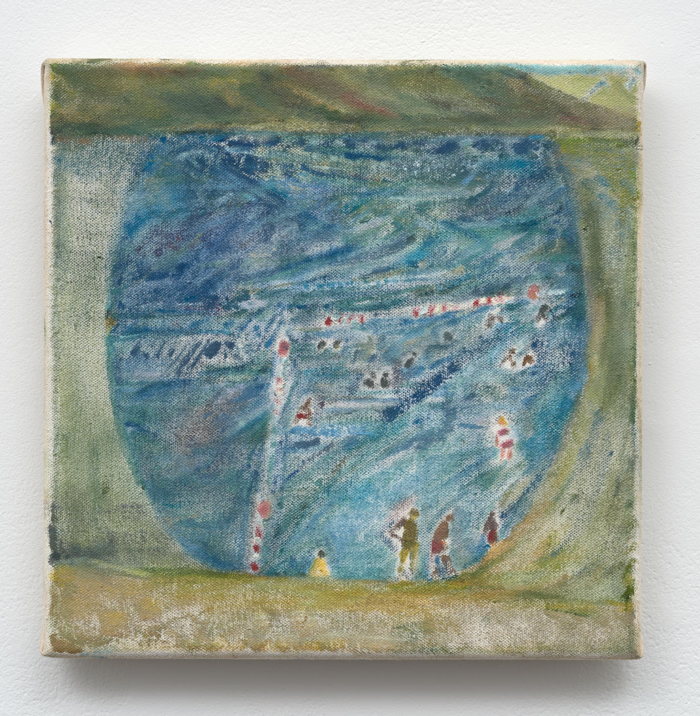 Henry Murphy, Lake, 2025. Oil on canvas, 10 x 10 in. (25.4 x 25.4 cm)