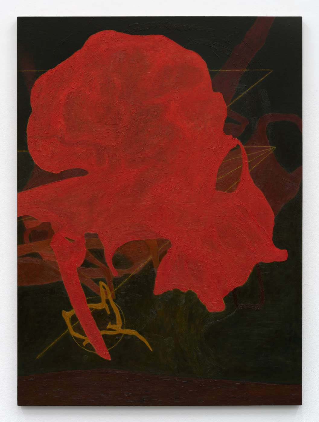 Flower, 2024–26. Oil on linen, 52 x 38 in. (132.08 x 96.52 cm); 52⅞ x 38⅞ in.(134.32 x 98.76 cm) framed