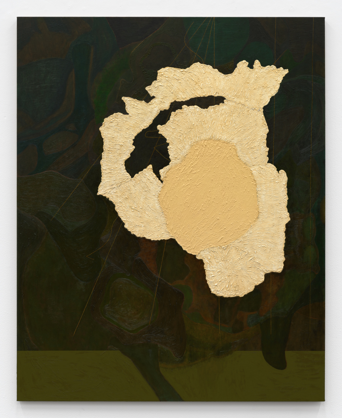Organ, 2024–26. Oil on linen, 60 x 48⅛ in. (152.40 x 122.24 cm)