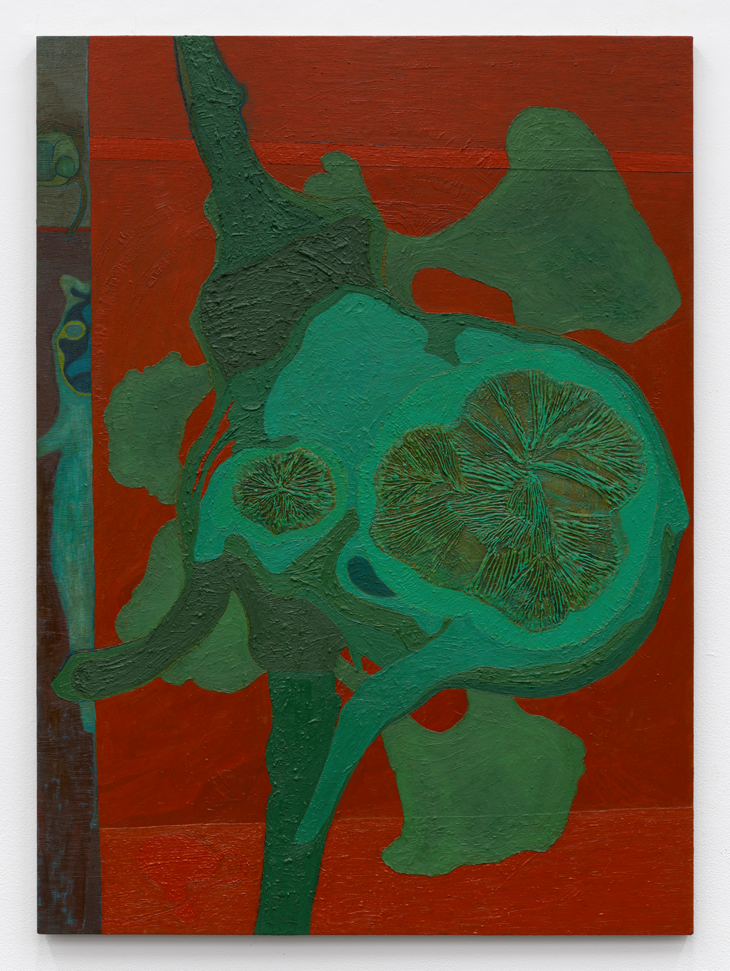 Hothouse, 2024–26. Oil on linen, 52⅛ x 38⅛ in. (132.40 x 96.84 cm)