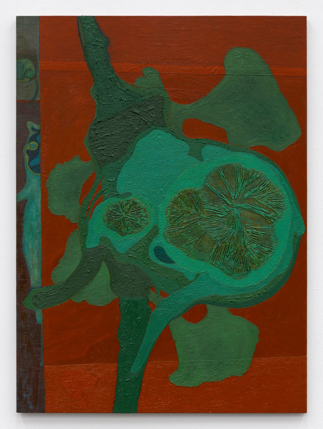 Hothouse, 2024–26. Oil on linen, 52⅛ x 38⅛ in. (132.40 x 96.84 cm)