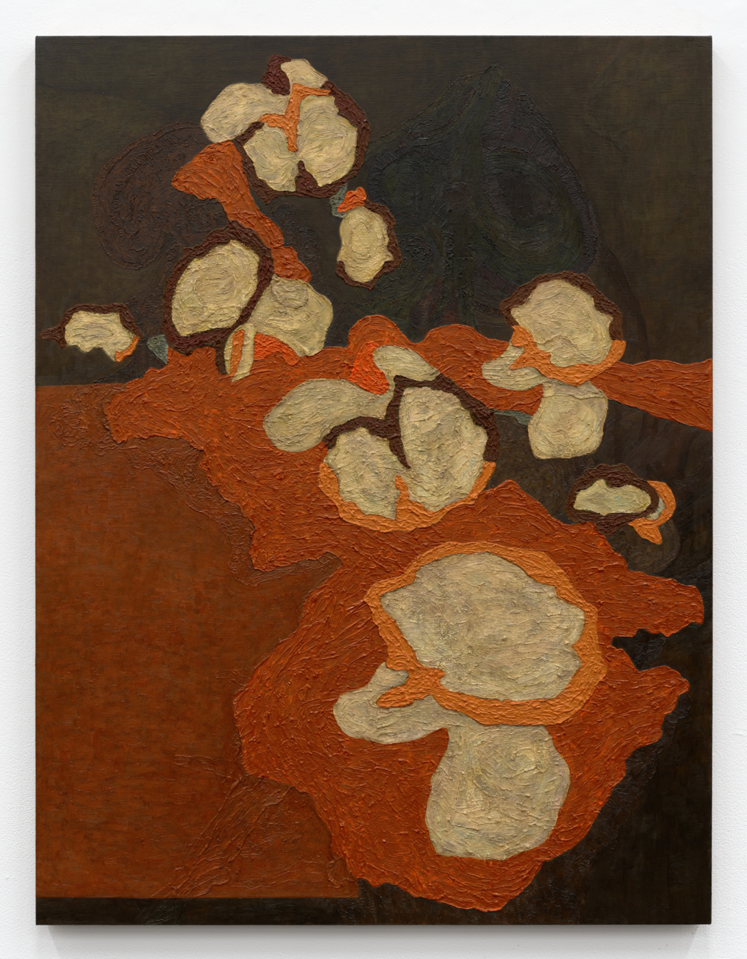 Protocol Disruption, 2024–26. Oil on linen, 46⅛ x 35⅛ in. (117.16 x 89.22 cm)