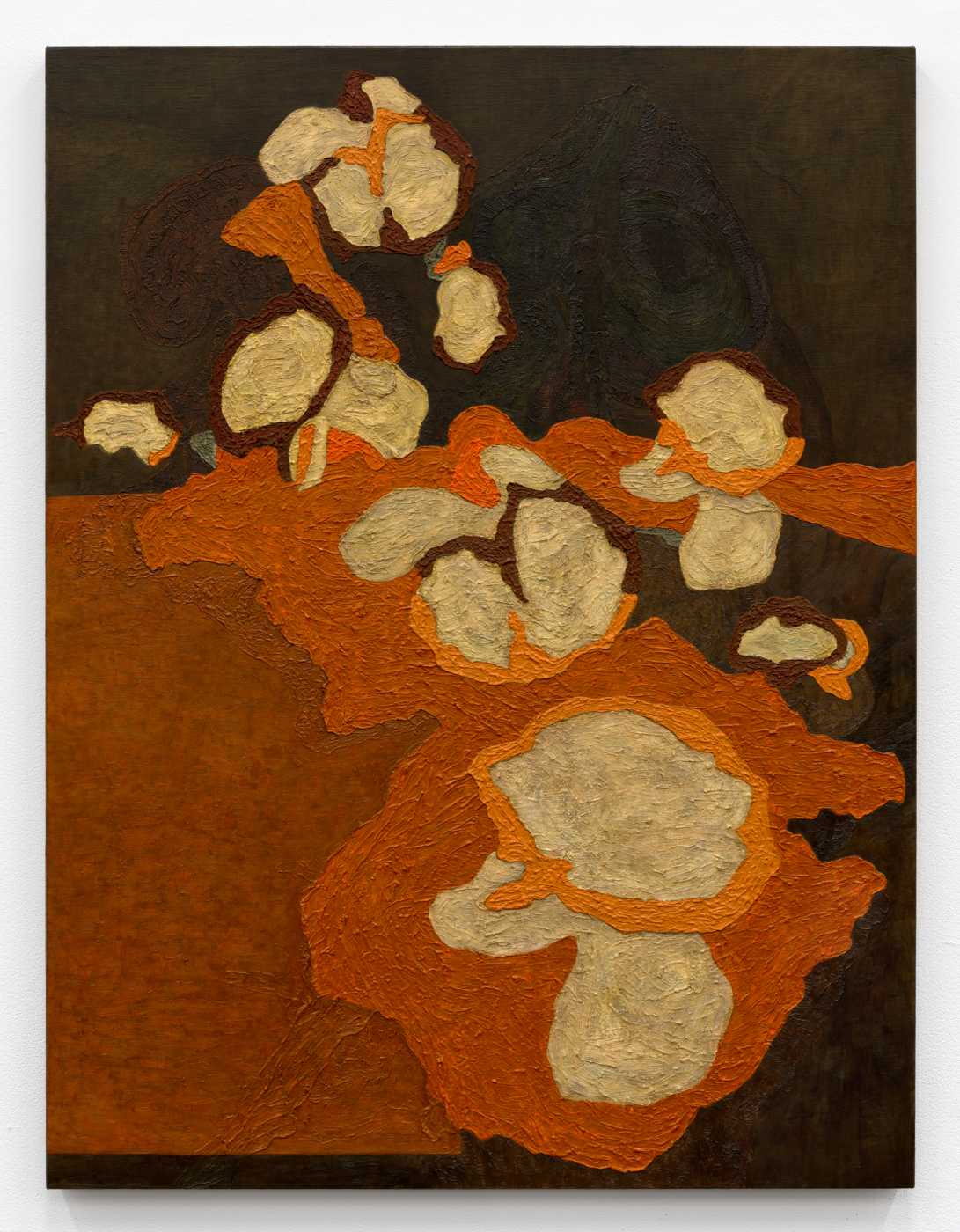 Protocol Disruption, 2024–26. Oil on linen, 46⅛ x 35⅛ in. (117.16 x 89.22 cm)